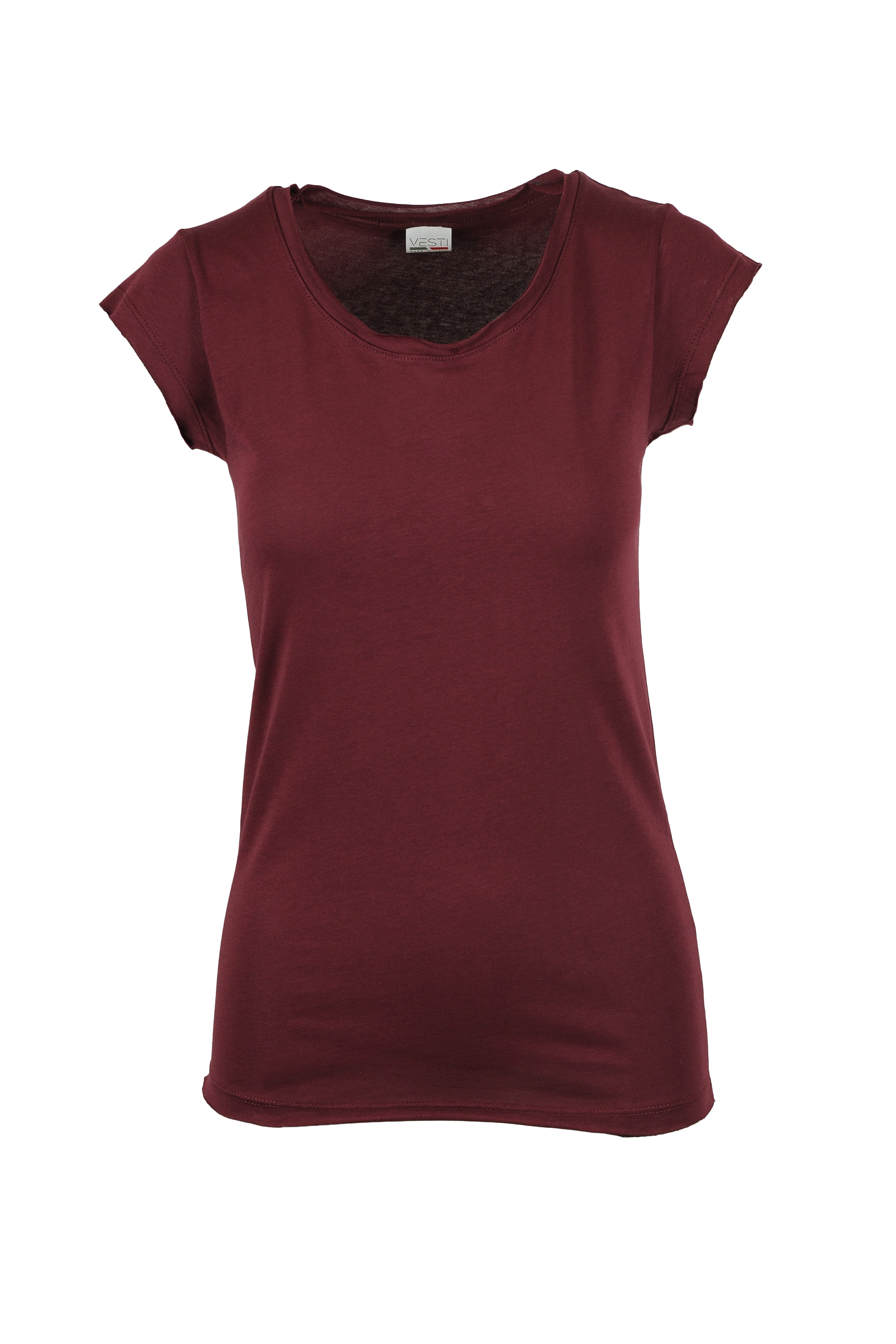 Damenpullover C/TM/CT/V 100% Baumwolle 140 g/m² Melange Grau S - BX - Bordeaux
