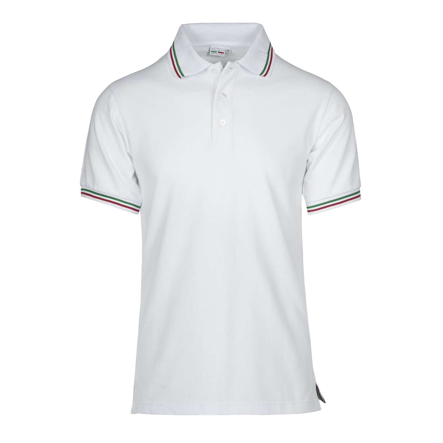 Polo Piqué S/S 50/50% Baumwolle/Baumwolle, 180 g/m², Schwarz, ECO XS - 99 - Weiß
