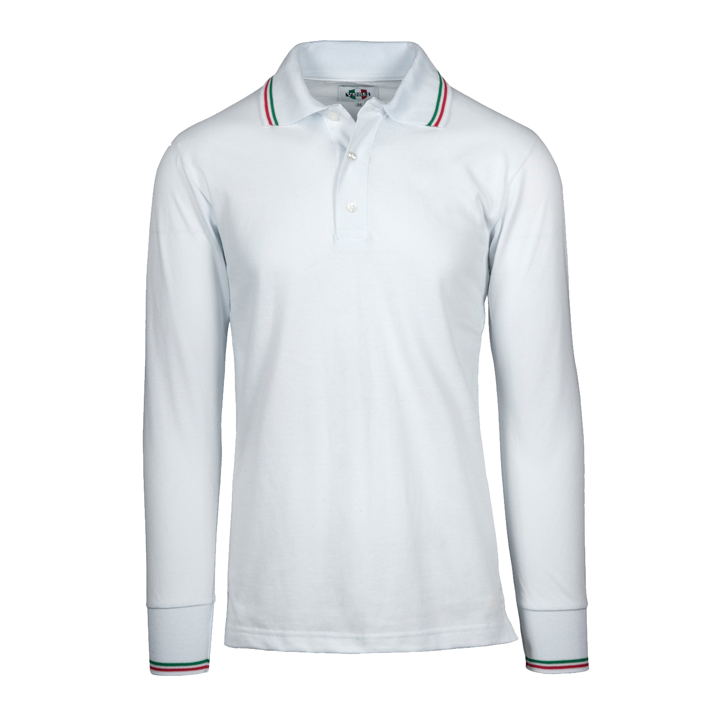 Polo Piqué S/L 50/50% Baumwolle/Baumwolle, 180 g/m², Schwarz, ECO XS - 99 - Weiß