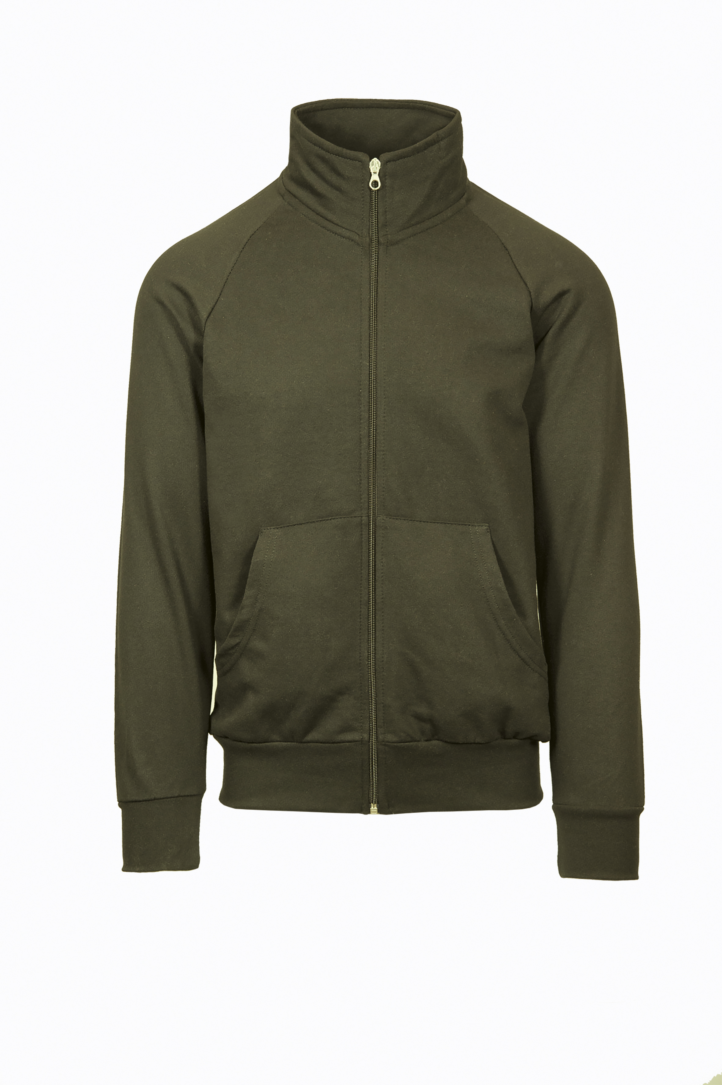 Sweatshirtjacke mit Reißverschluss, Frottee (70 % Baumwolle, 30 % Polyester), 240 g/m², Schwarz, Größe XS - 23 - Militär