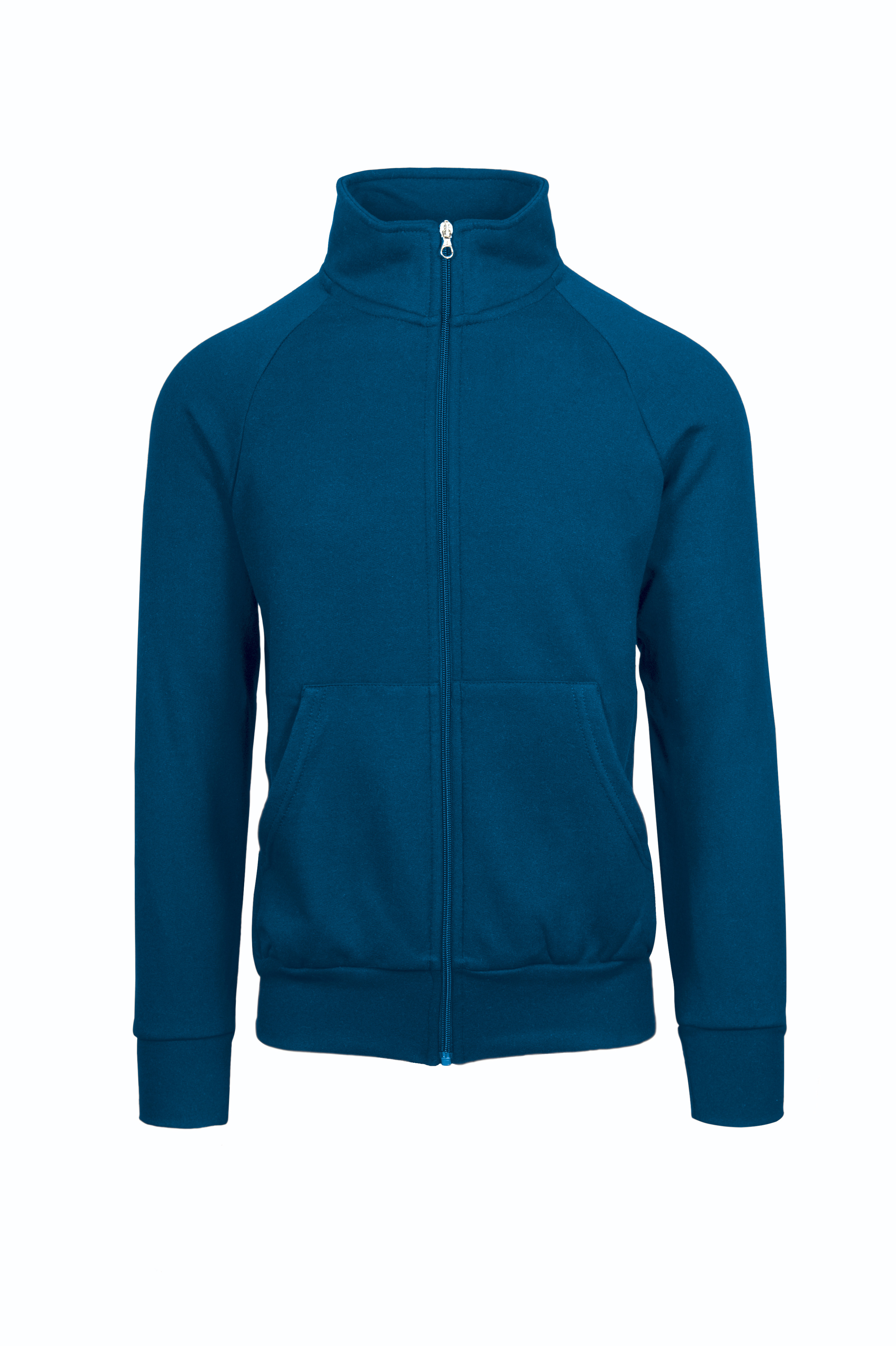 Sweatshirtjacke mit Reißverschluss, Frottee (70 % Baumwolle, 30 % Polyester), 240 g/m², Schwarz, Größe XS - 27 - Royal Sport