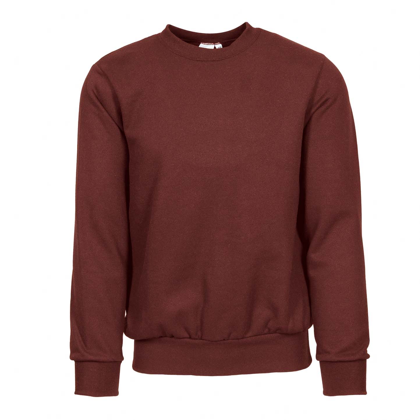 Sweatshirt, Material: 70 % Baumwolle, 30 % Polyester, 280 g/m², Schwarz, Größe S - 48 - Bordeaux Sport