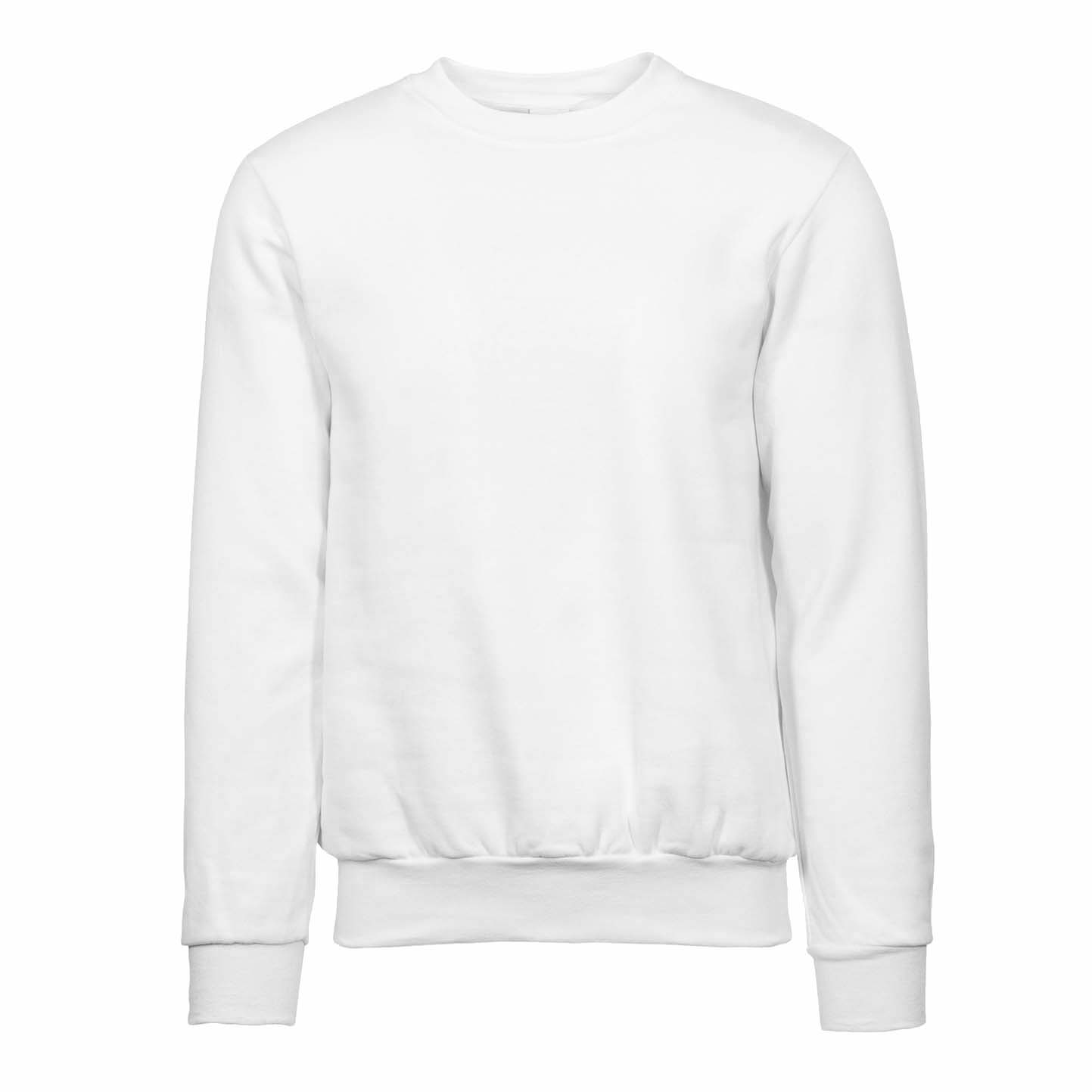 Sweatshirt, Material: 70 % Baumwolle, 30 % Polyester, 280 g/m², Schwarz, Größe S - 99 - Weiß