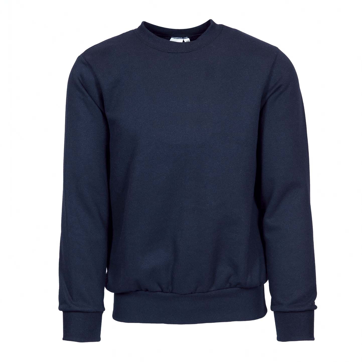 Sweatshirt, Material: 70 % Baumwolle, 30 % Polyester, 280 g/m², Schwarz, Größe S - 18 - Blau