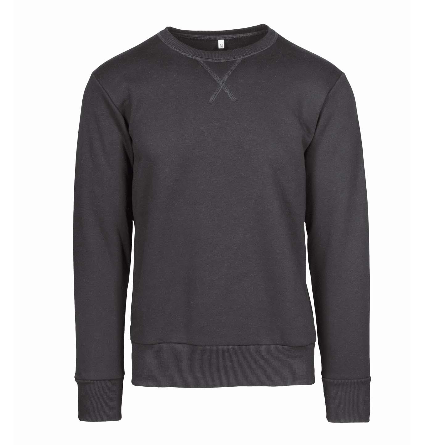 Sweatshirt, Material: 75 % Baumwolle, 25 % Polyester, 320 g/m², Schwarz, Größe XS - PS - PS – Dunkles Blei