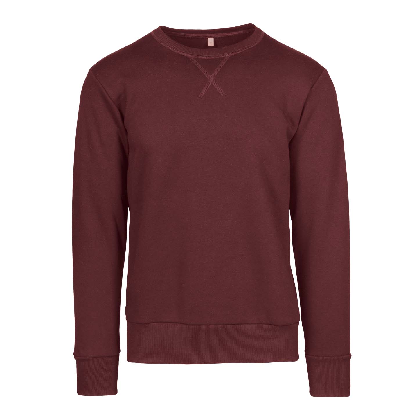 Sweatshirt, Material: 75 % Baumwolle, 25 % Polyester, 320 g/m², Schwarz, Größe XS - BX - Bordeaux