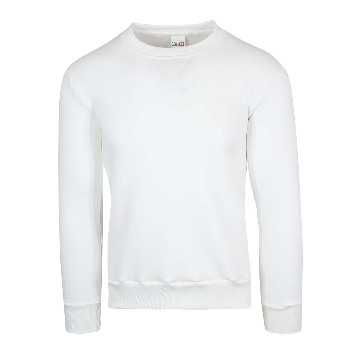 Sweatshirt, Material: 75 % Baumwolle, 25 % Polyester, 320 g/m², Schwarz, Größe XS - 98 - Cremeweiß
