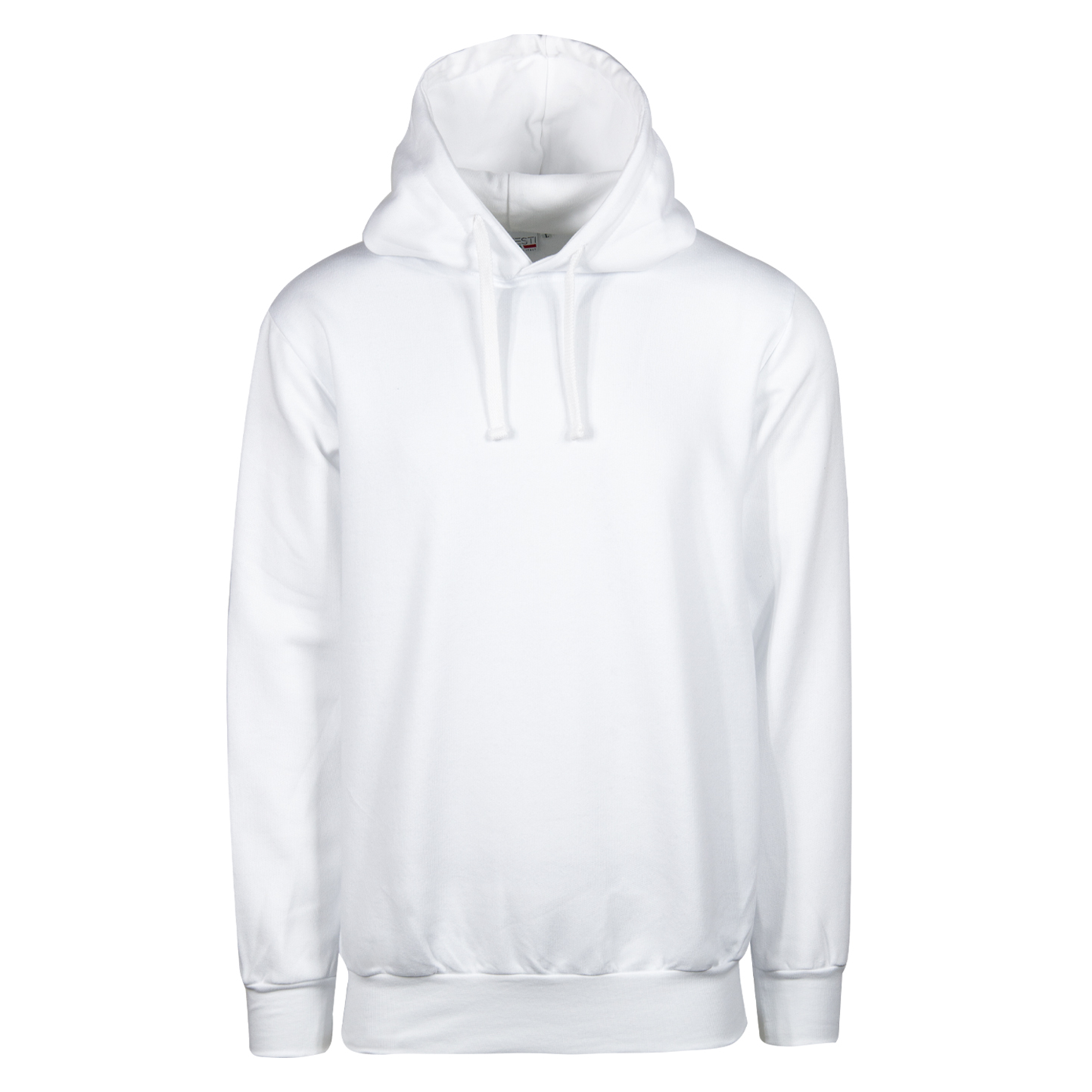 Kapuzenpullover ohne Kängurutasche, 70 % Baumwolle, 30 % Polyester, 280 g/m², Schwarz, Größe XS - 99 - Weiß