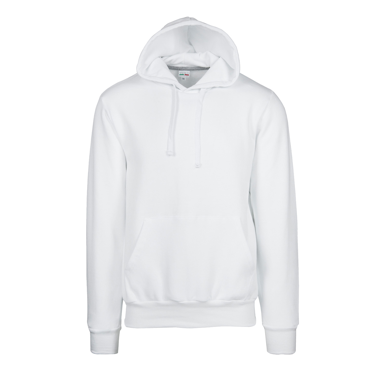 Unisex-Kapuzenpullover, 70 % Baumwolle, 30 % Polyester, 280 g/m², Schwarz, Größe XS - 99 - Weiß