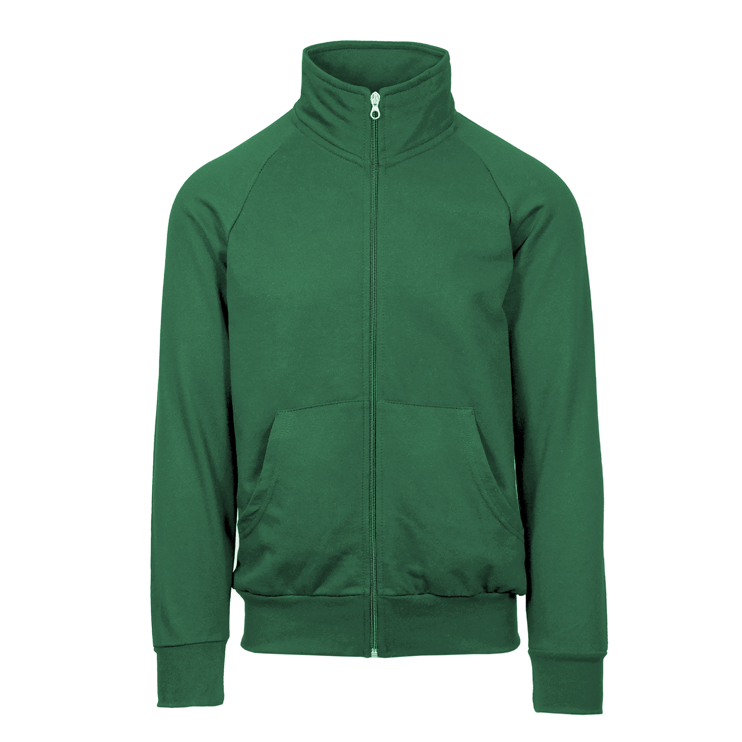 Langes Sweatshirt mit Reißverschluss, 70 % Baumwolle, 30 % Polyester, 280 g/m², Schwarz, Größe XS - 88 - Grüne Wiese
