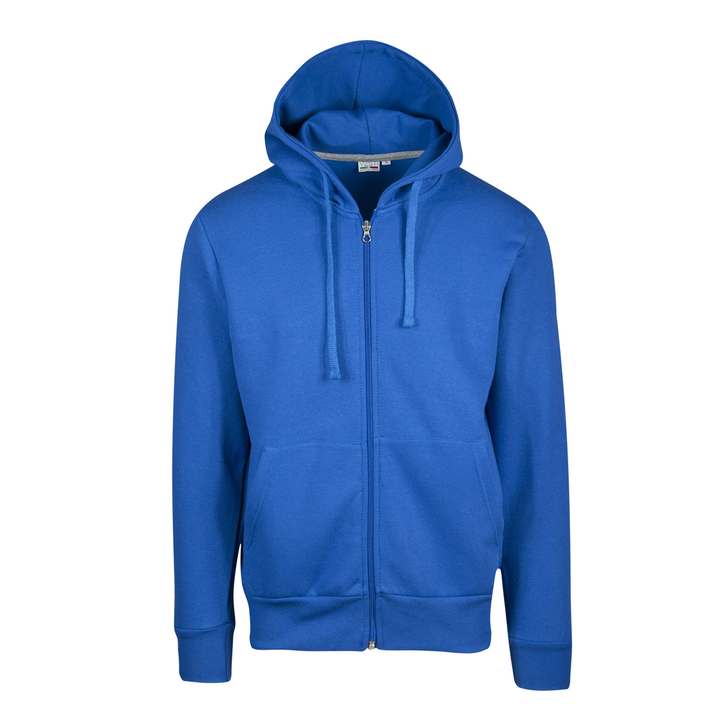Kapuzenpullover mit Reißverschluss, 70 % Baumwolle, 30 % Polyester, 280 g/m², Schwarz, Größe XS - 27 - Royal Sport
