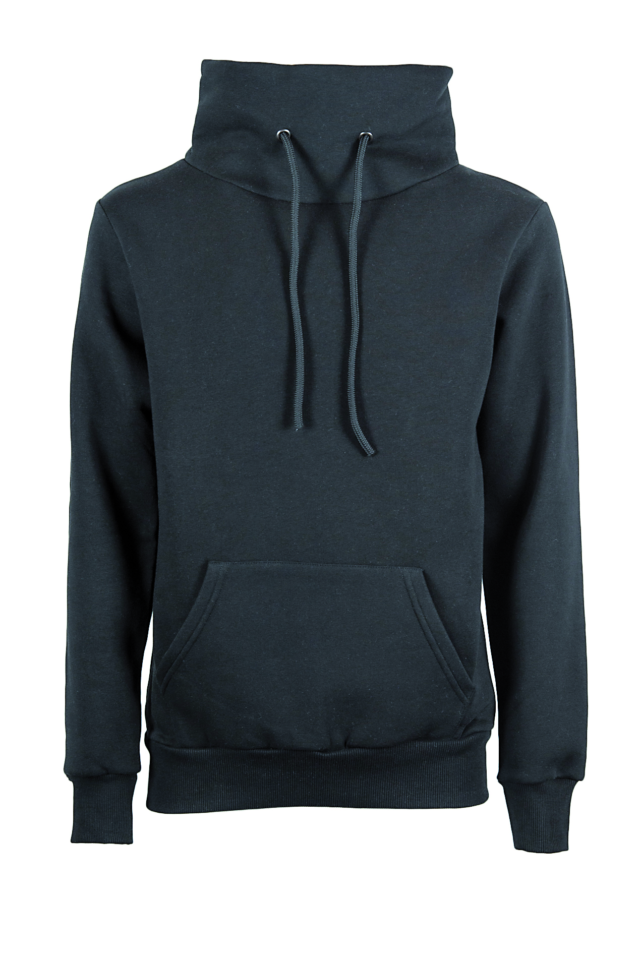 Sweatshirt mit Schal, 75 % Baumwolle, 25 % Polyester, 320 g/m², Schwarz, Größe S - PS - PS – Dunkles Blei