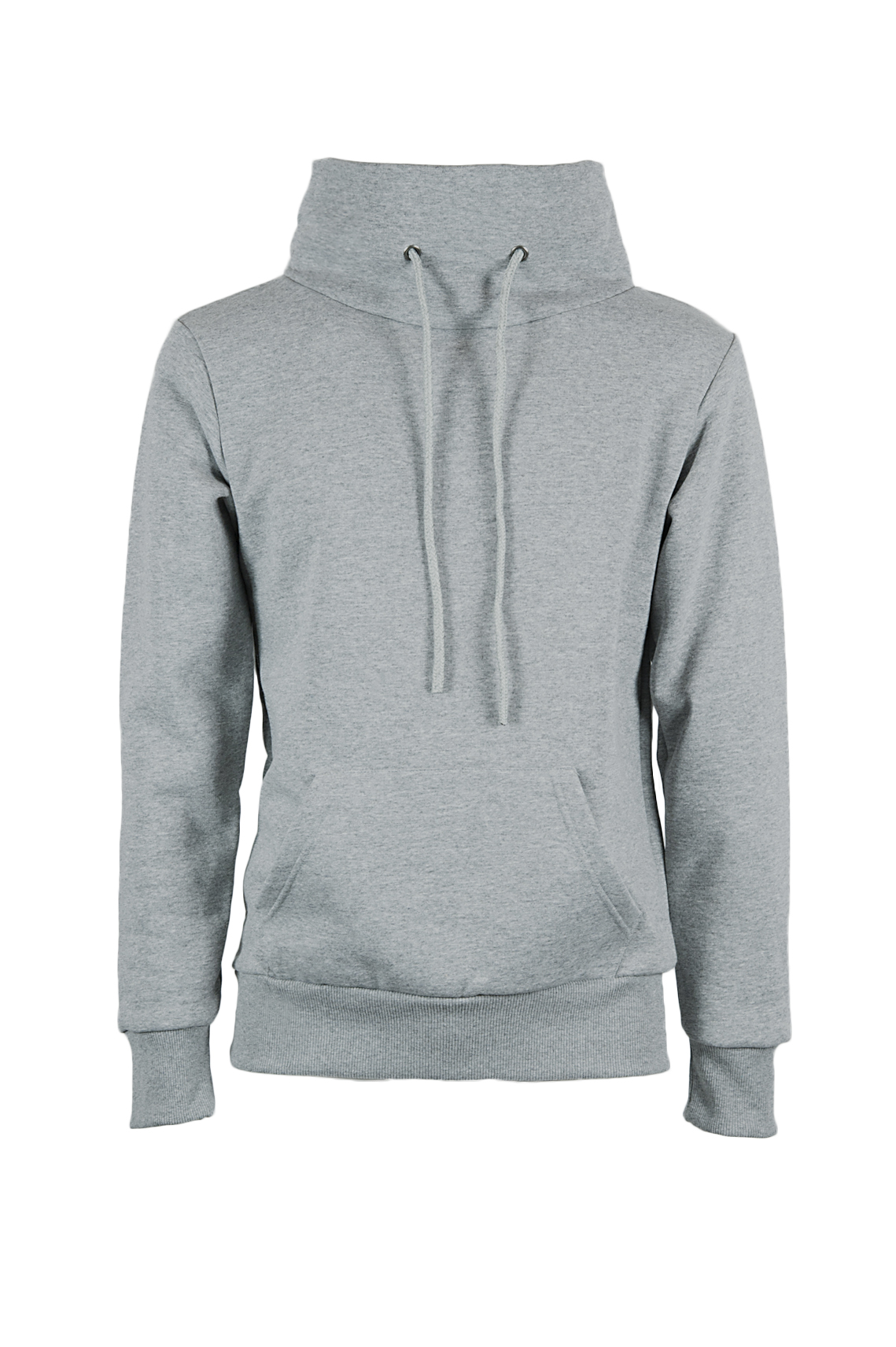 Sweatshirt mit Schal, 75 % Baumwolle, 25 % Polyester, 320 g/m², Schwarz, Größe S - MC - Mc Melange Light