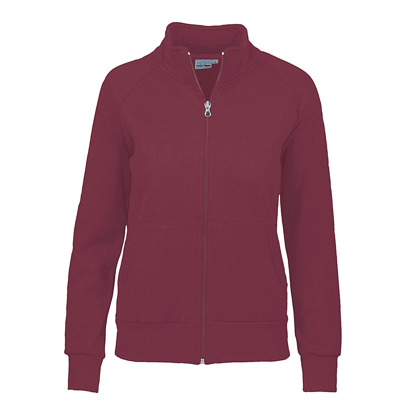 Kinder-Sweatshirt mit Reißverschluss, 70 % Baumwolle, 30 % Polyester, 280 g, Schwarz, Größe XXS (1/2 Jahre) - 48 - Bordeaux Sport