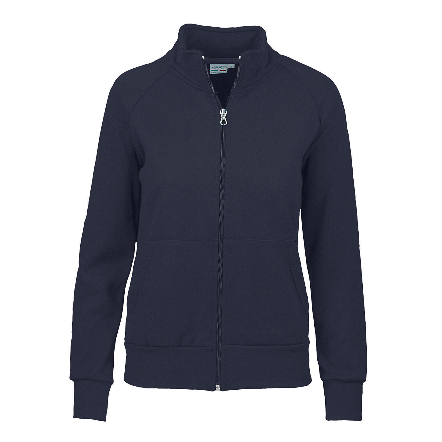 Kinder-Sweatshirt mit Reißverschluss, 70 % Baumwolle, 30 % Polyester, 280 g, Schwarz, Größe XXS (1/2 Jahre) - 18 - Blau