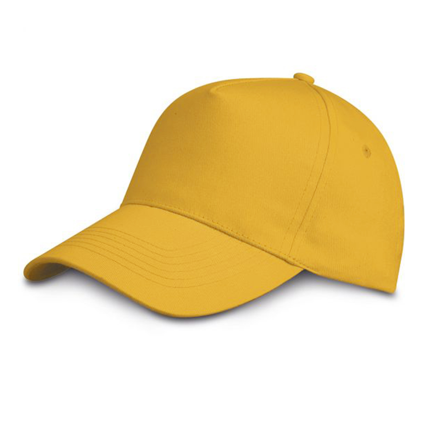 Baseballkappe, 5-Panel, 100 % Baumwolle, Azurblau - YE - YE – Gelb