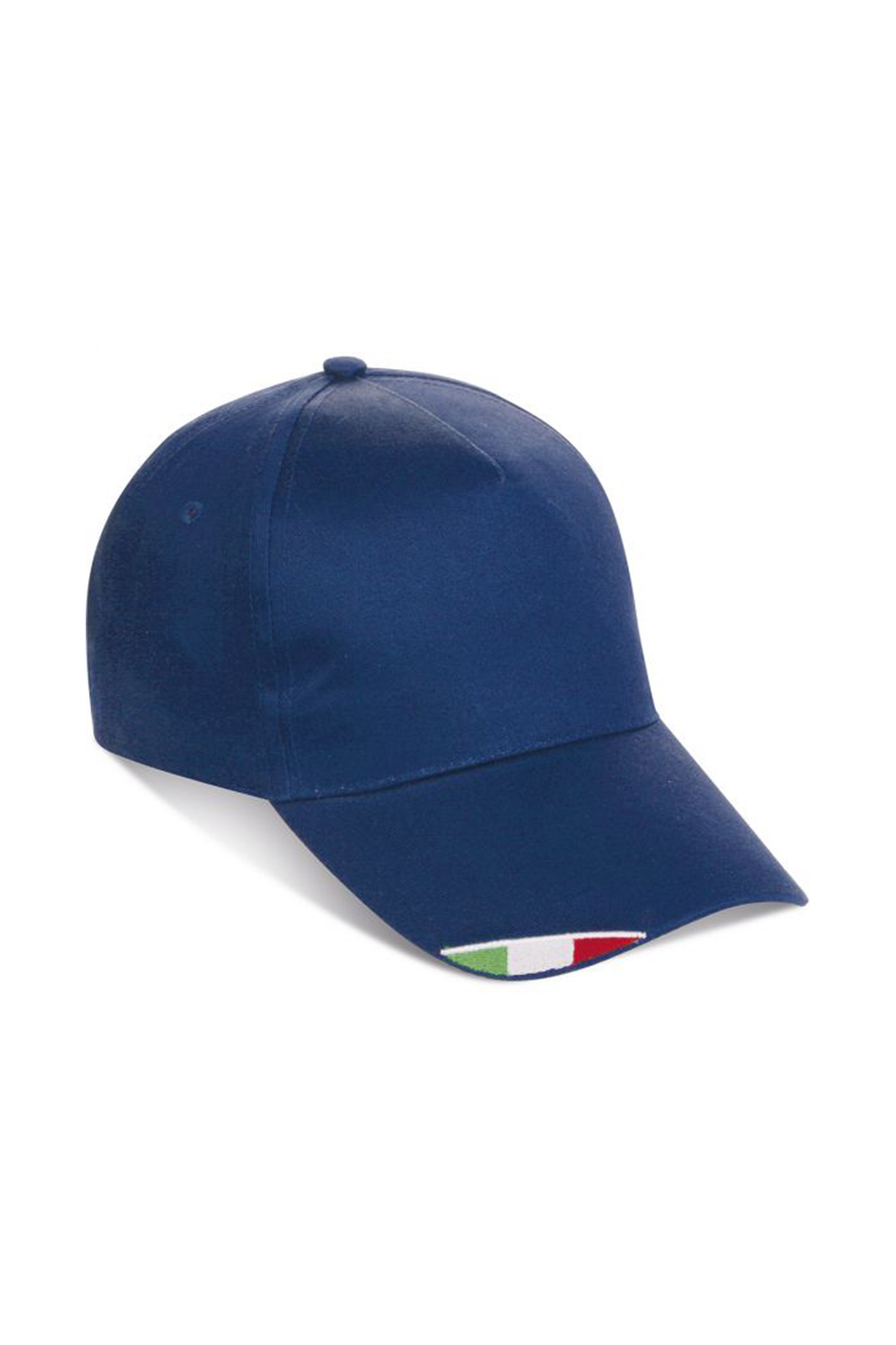 I-Cap 5 Panels, 100 % Baumwolle, Schwarz - RB - Royal