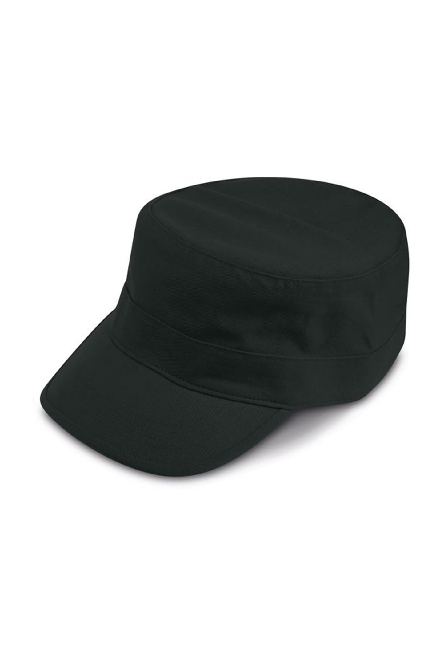 Mission Cap, 3-Panel-Design, 100 % Baumwolle, Beige - BLK - BLK – Schwarz