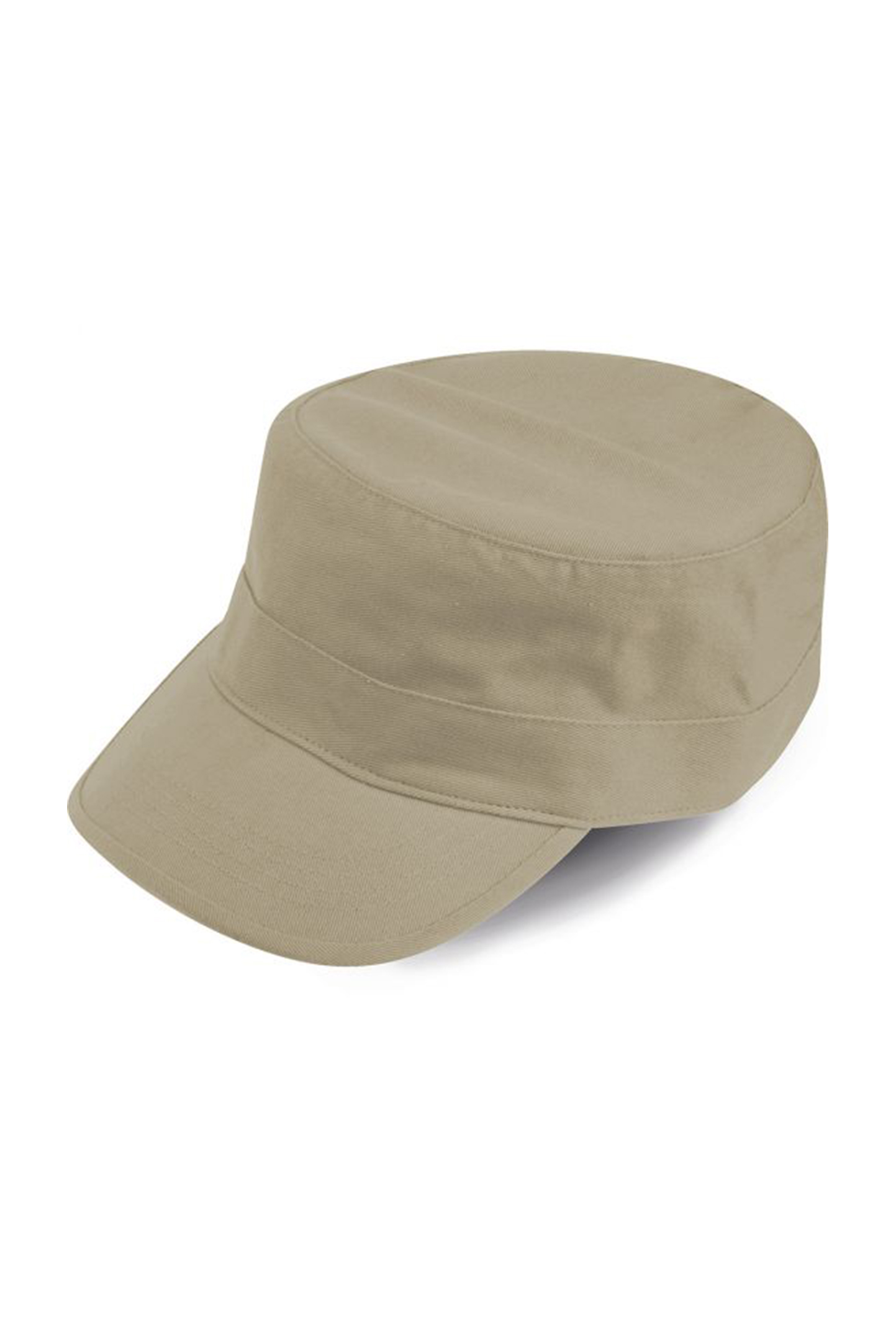 Mission Cap, 3-Panel-Design, 100 % Baumwolle, Beige