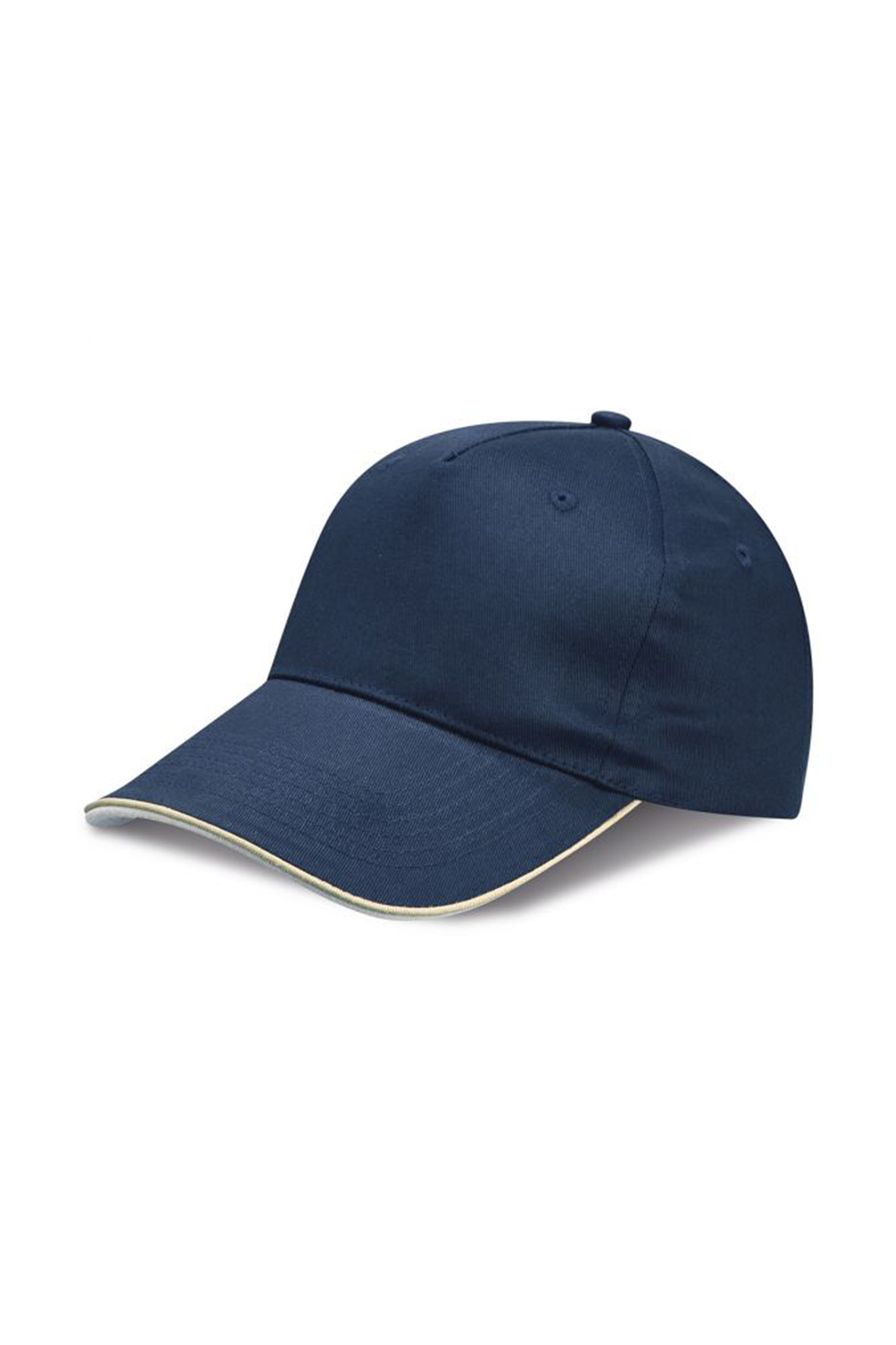 Energy Cap, 5-Panel-Cap, 100 % Baumwolle, Beige - NY - NAV – Marine