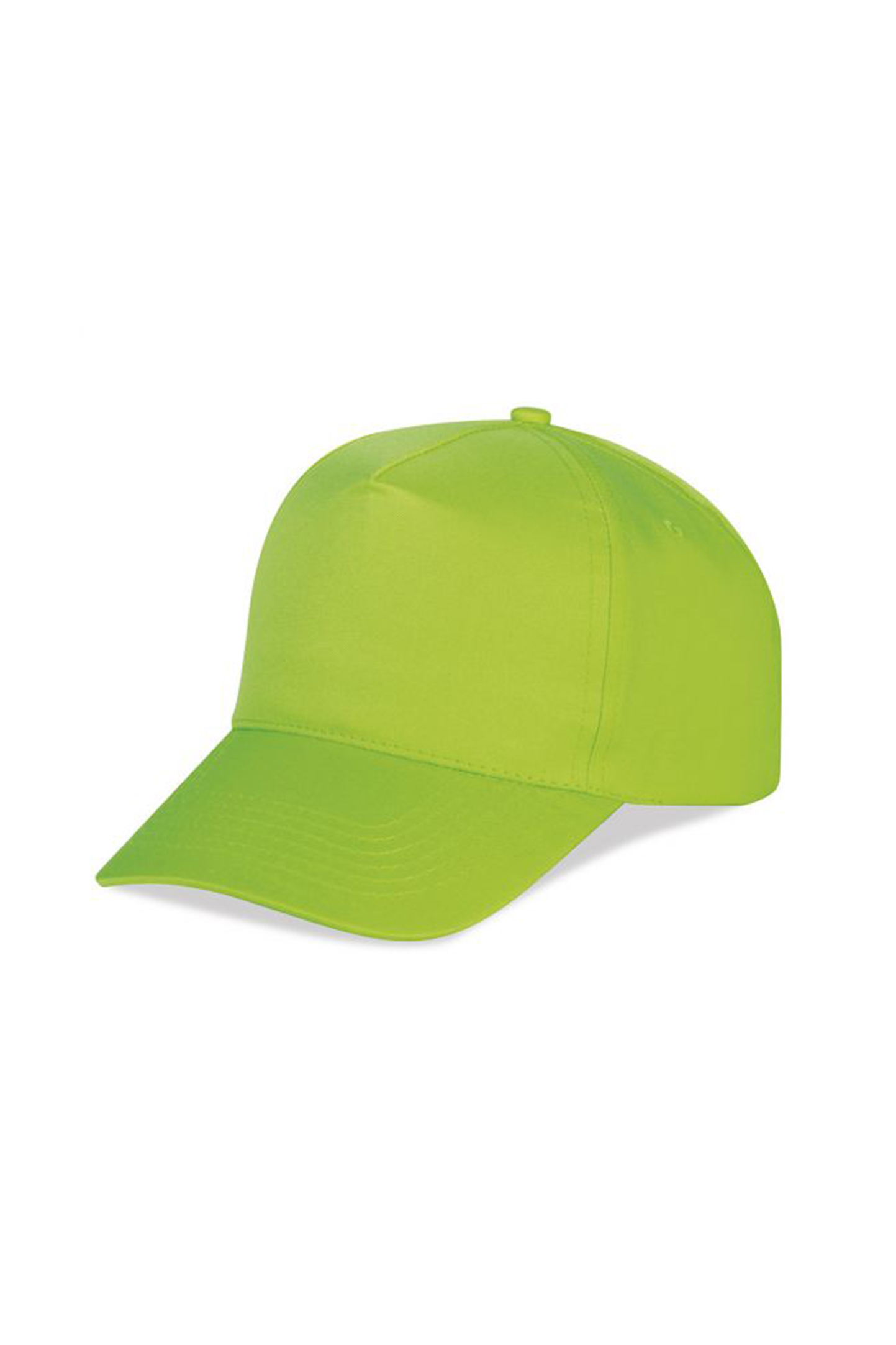Baseball-Fluo-Cap, 5-Panels, 100 % Polyester, fluoreszierendes Fuchsia - GR - Grün