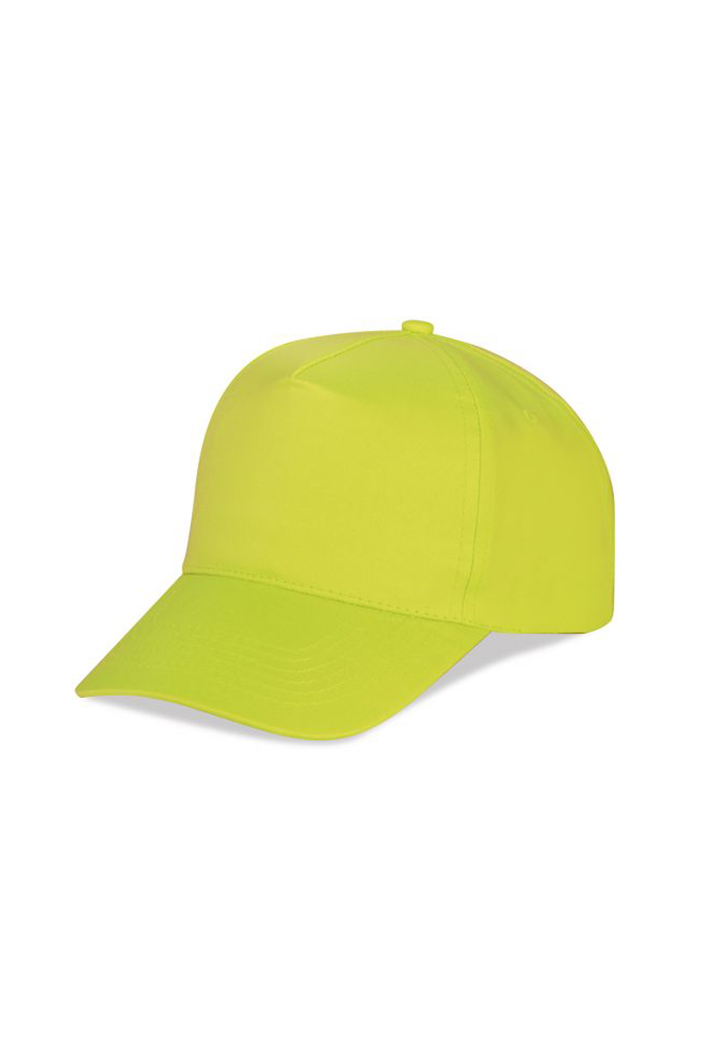 Baseball-Fluo-Cap, 5-Panels, 100 % Polyester, fluoreszierendes Fuchsia - YE - YE – Gelb