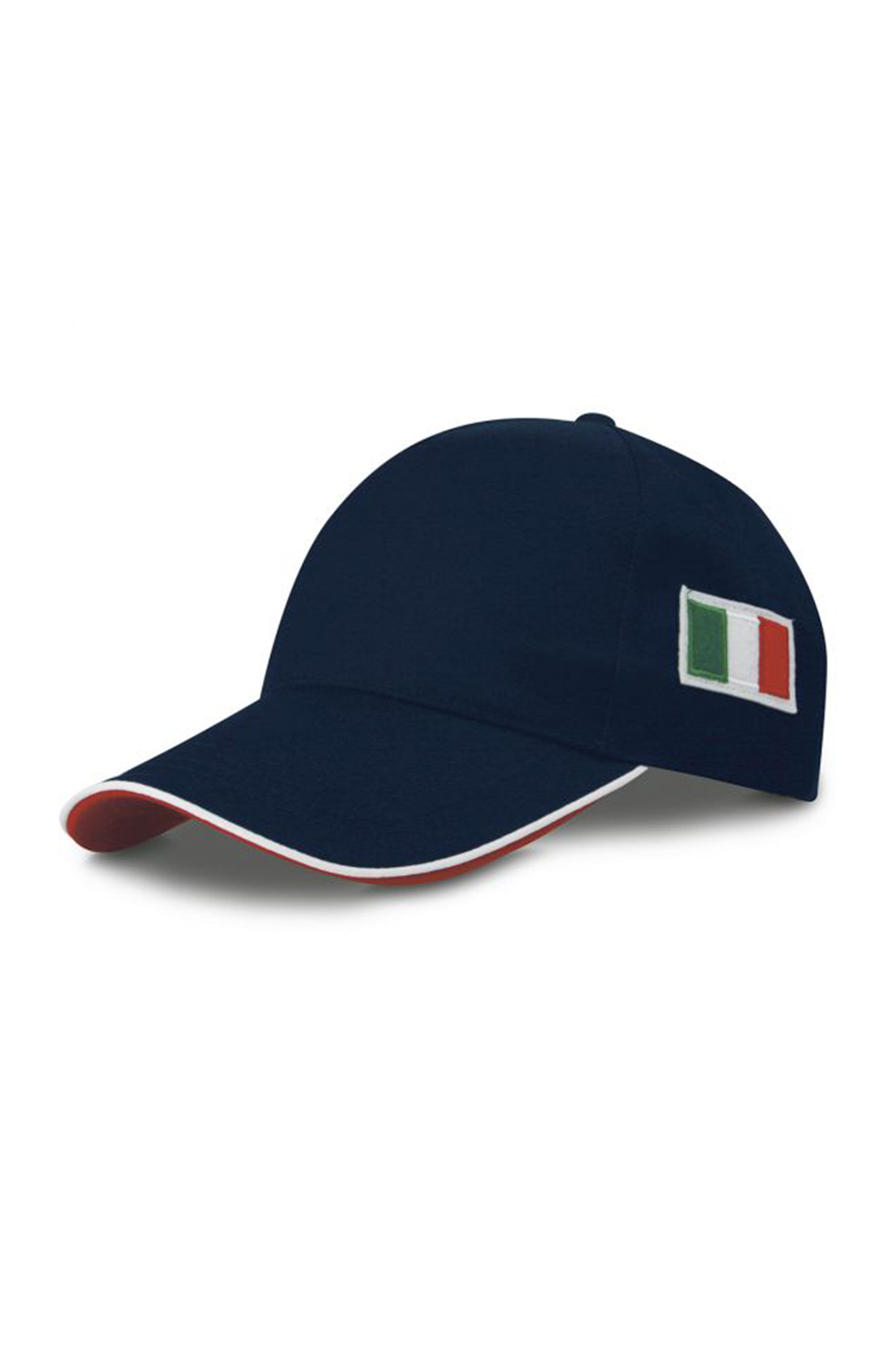 Flaggenkappe, 5-teilig, 65 % Polyester, 35 % Baumwolle, Schwarz - NY - NAV – Marine