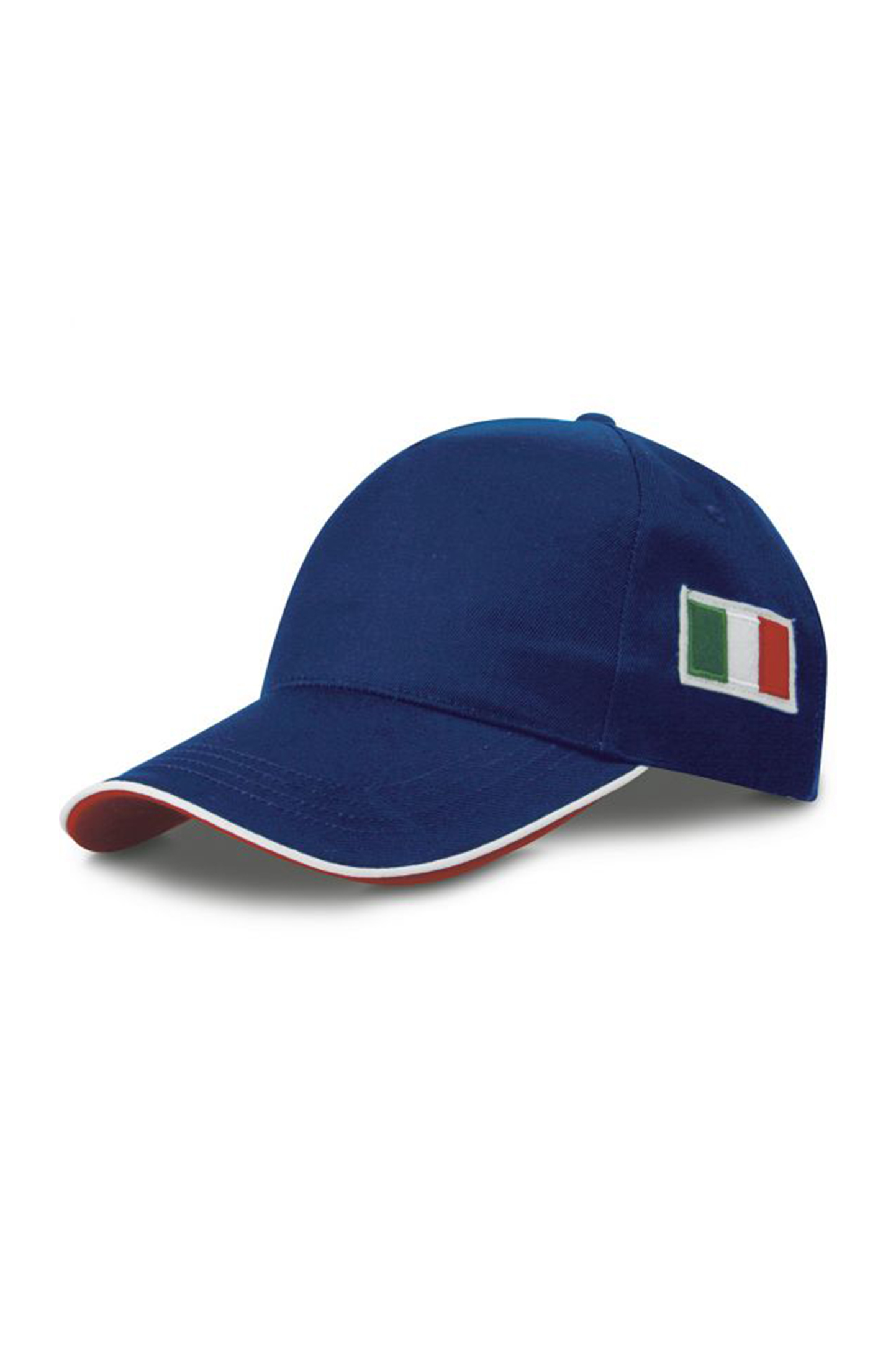 Flaggenkappe, 5-teilig, 65 % Polyester, 35 % Baumwolle, Schwarz - RB - Royal