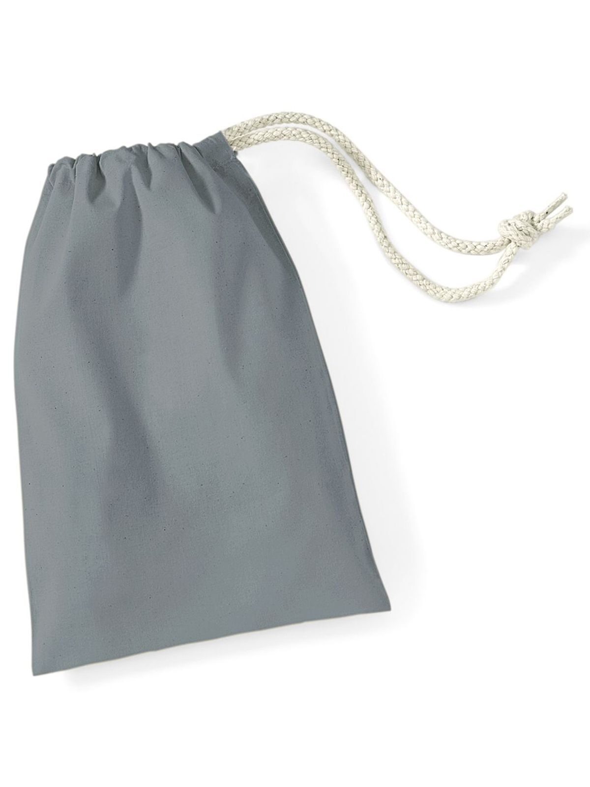 Baumwolltasche Größe XS - PUG - Reines Grau