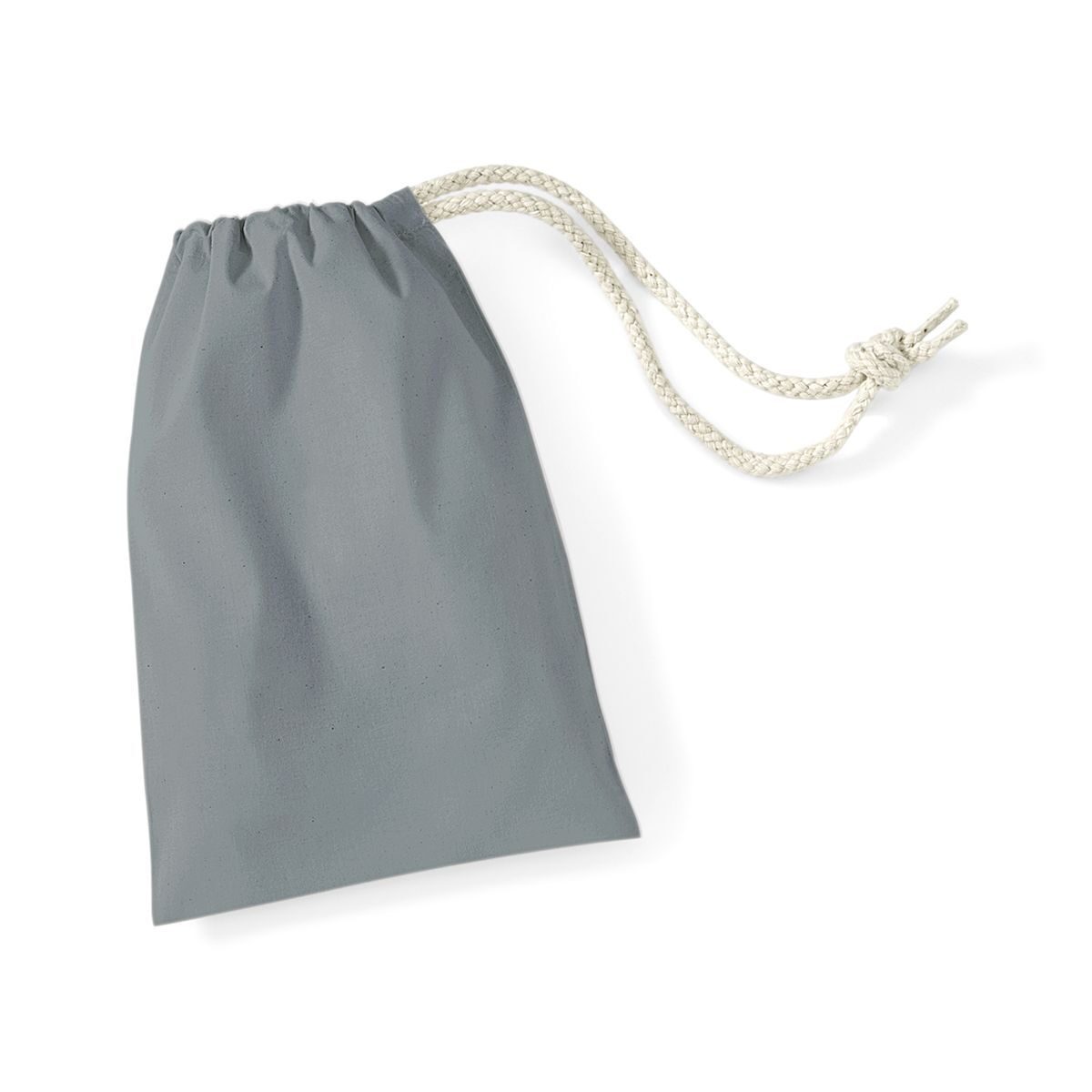 Baumwolltasche Größe XXS - PUG - Reines Grau