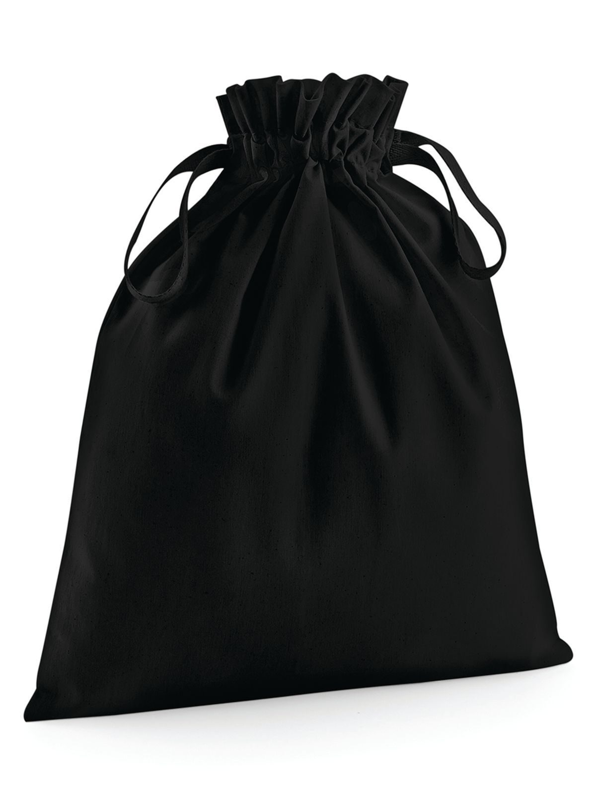 Beutel aus Bio-Baumwolle mit Kordelzug - BLK - Schwarz