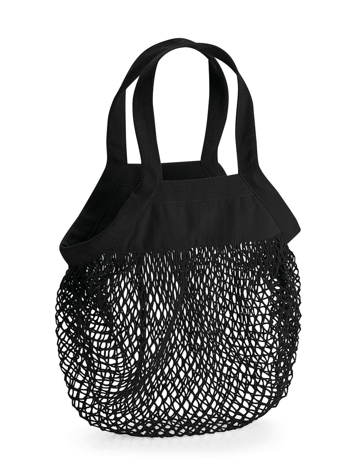 Mini-Einkaufstasche aus Bio-Baumwolle - BLK - Schwarz