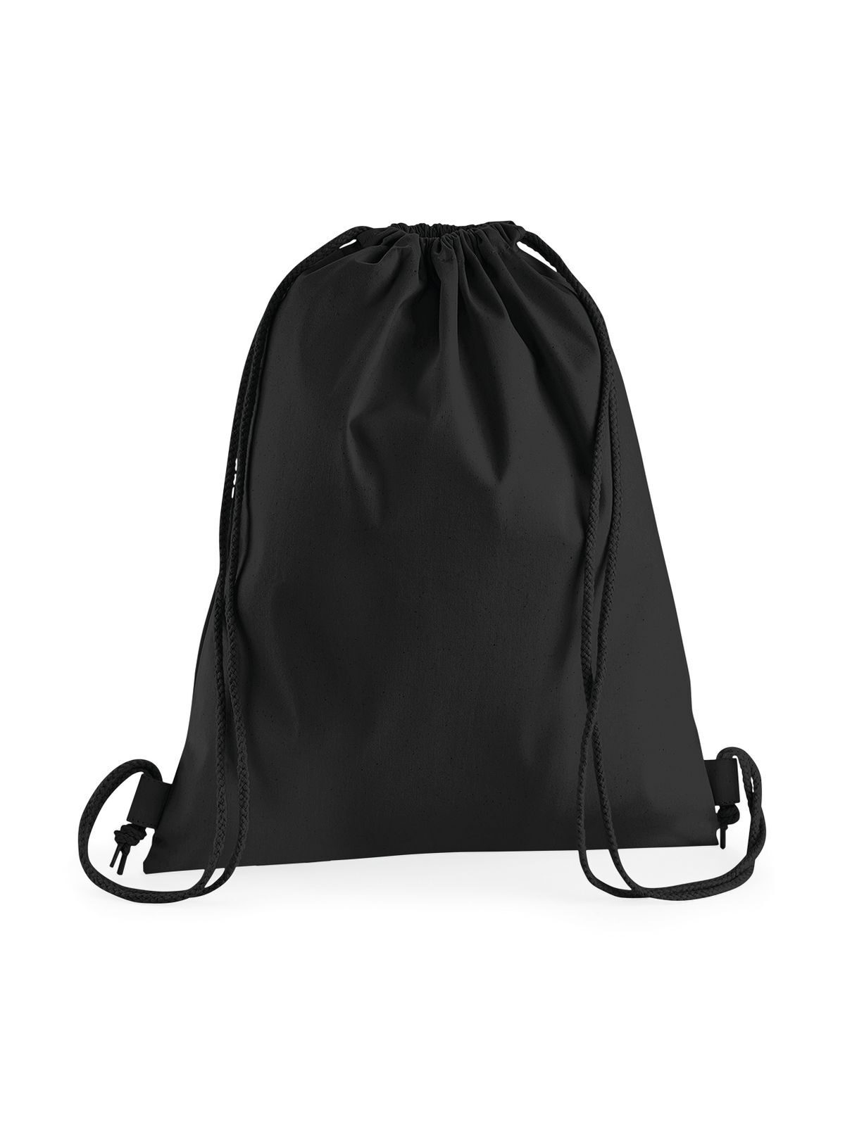 Premium-Baumwoll-Gymsac - BLK - Schwarz