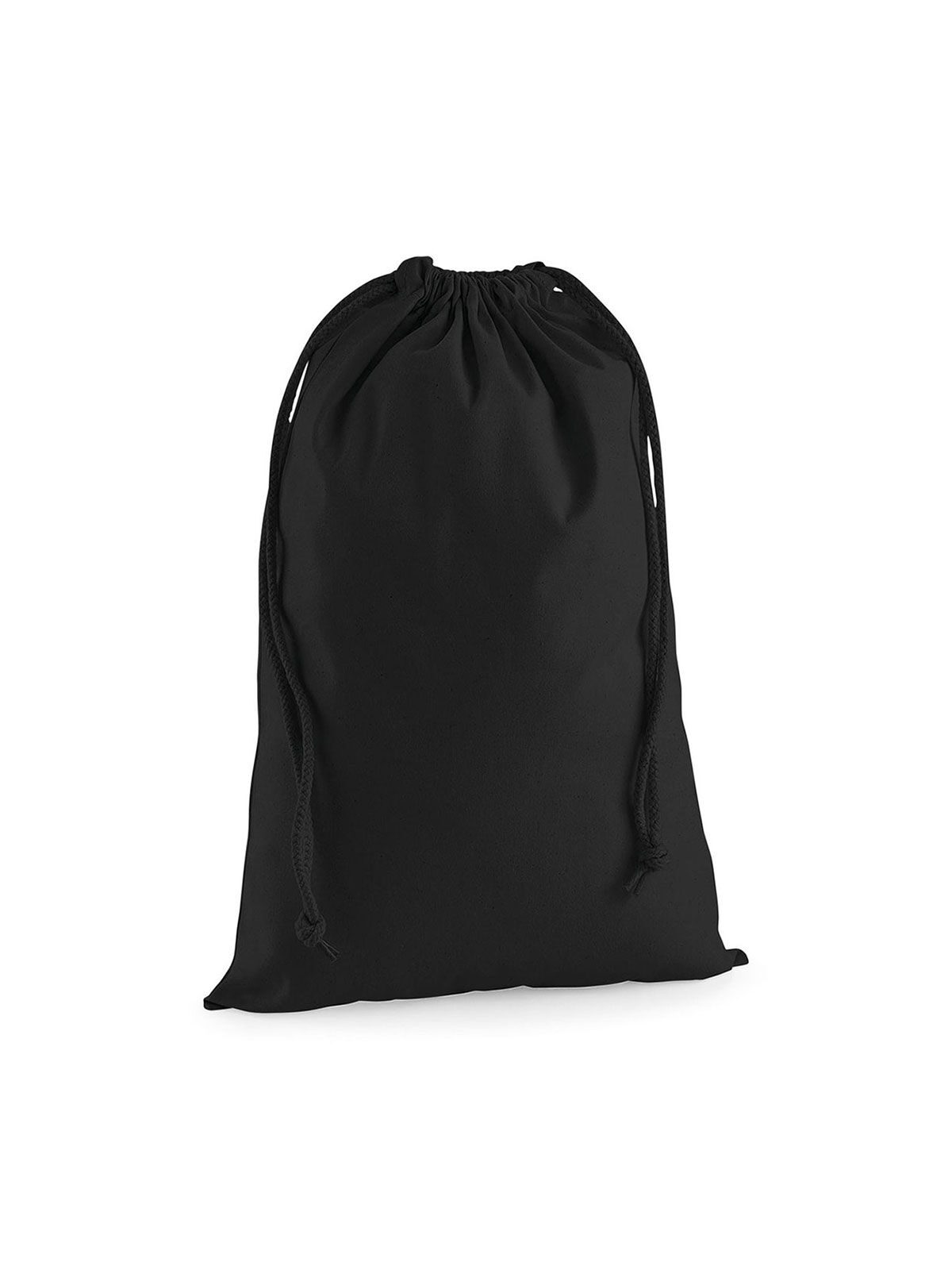 Premium Baumwoll-Füllbeutel S - BLK - Schwarz