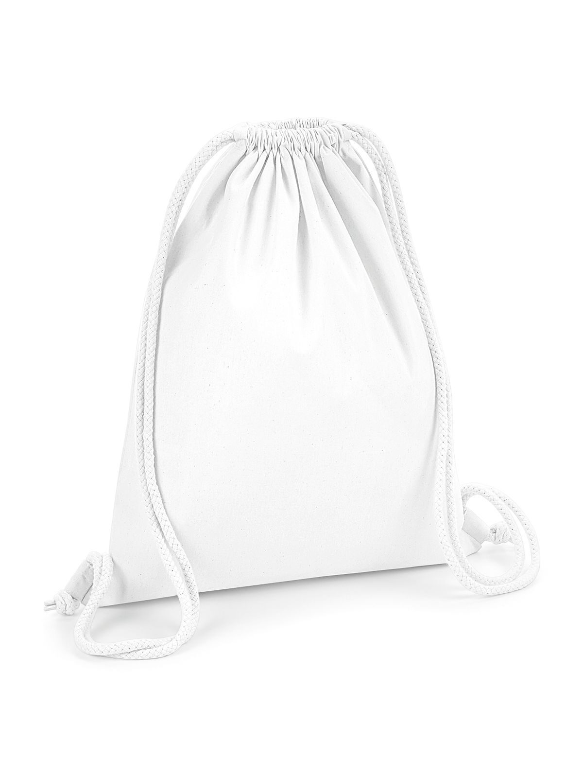 Gymsac aus Bio-Premium-Baumwolle - WHI - Weiß