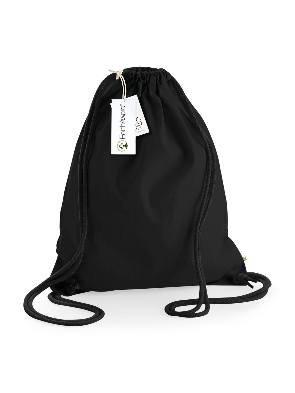 EarthAware® Bio-Gymnastiksack - BLKB - Schwarz/schwarz