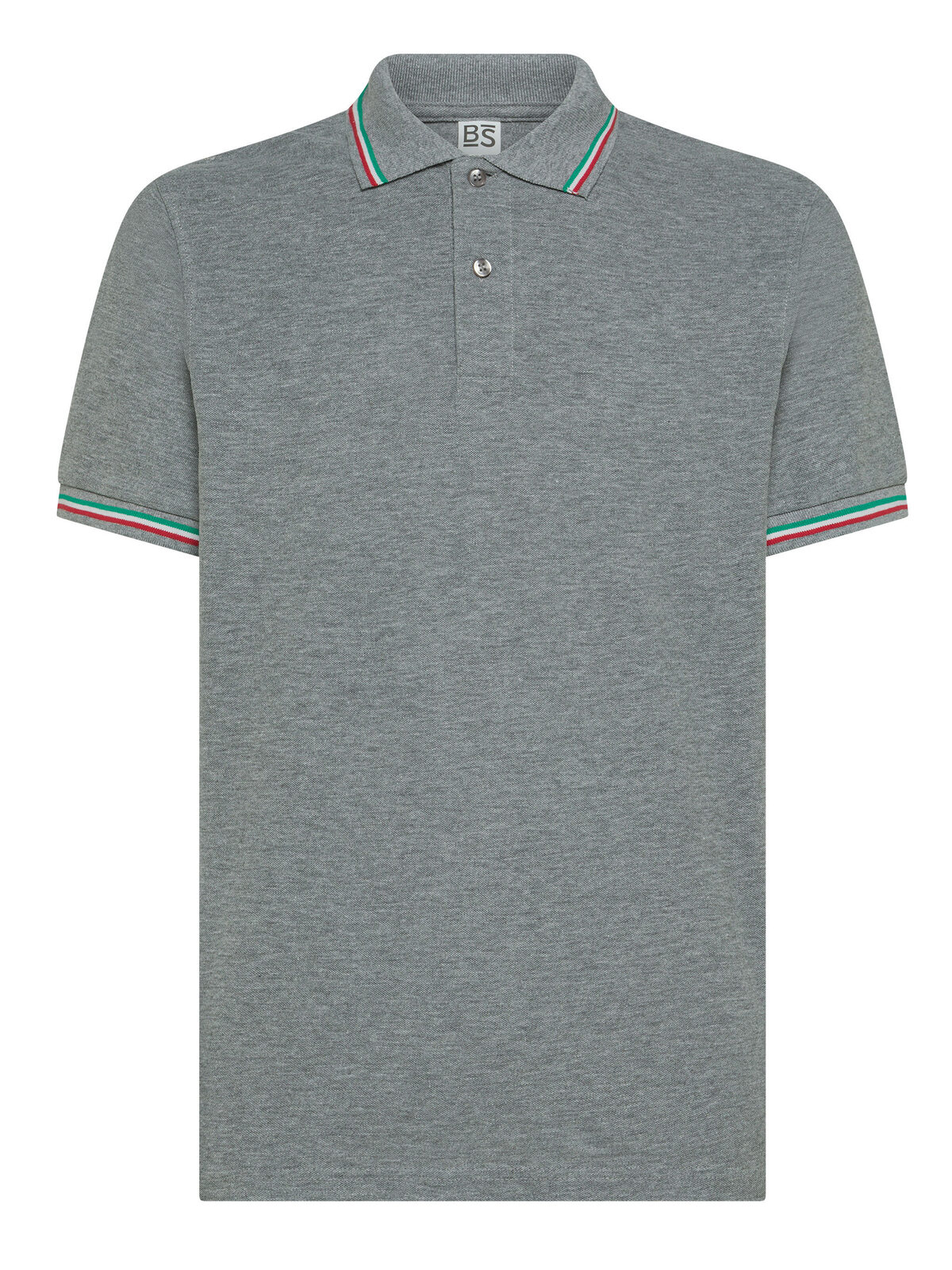 Tricolor Polo Italien - GY - GY – Graumeliert