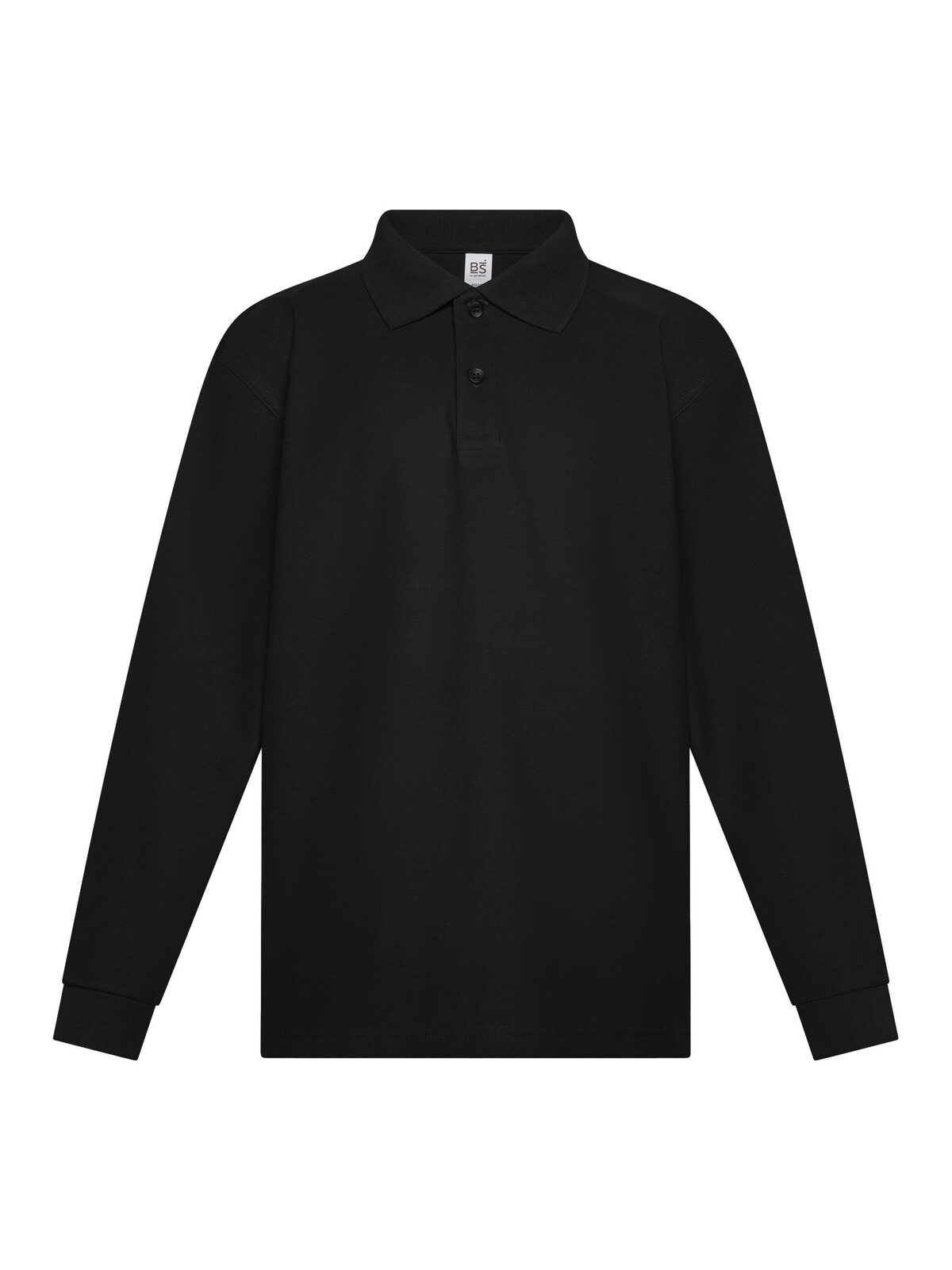 Evolution Polo-Shirt für Kinder, langärmlig - BK - BK-SCHWARZ