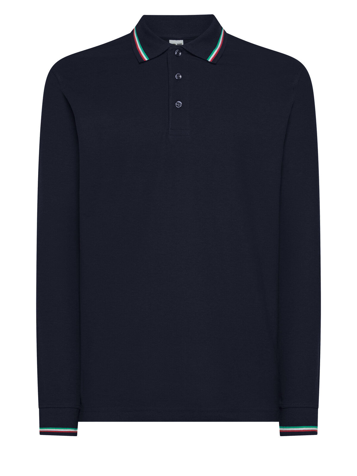 Italienisches Langarm-Polo - NY - NY-NAVY