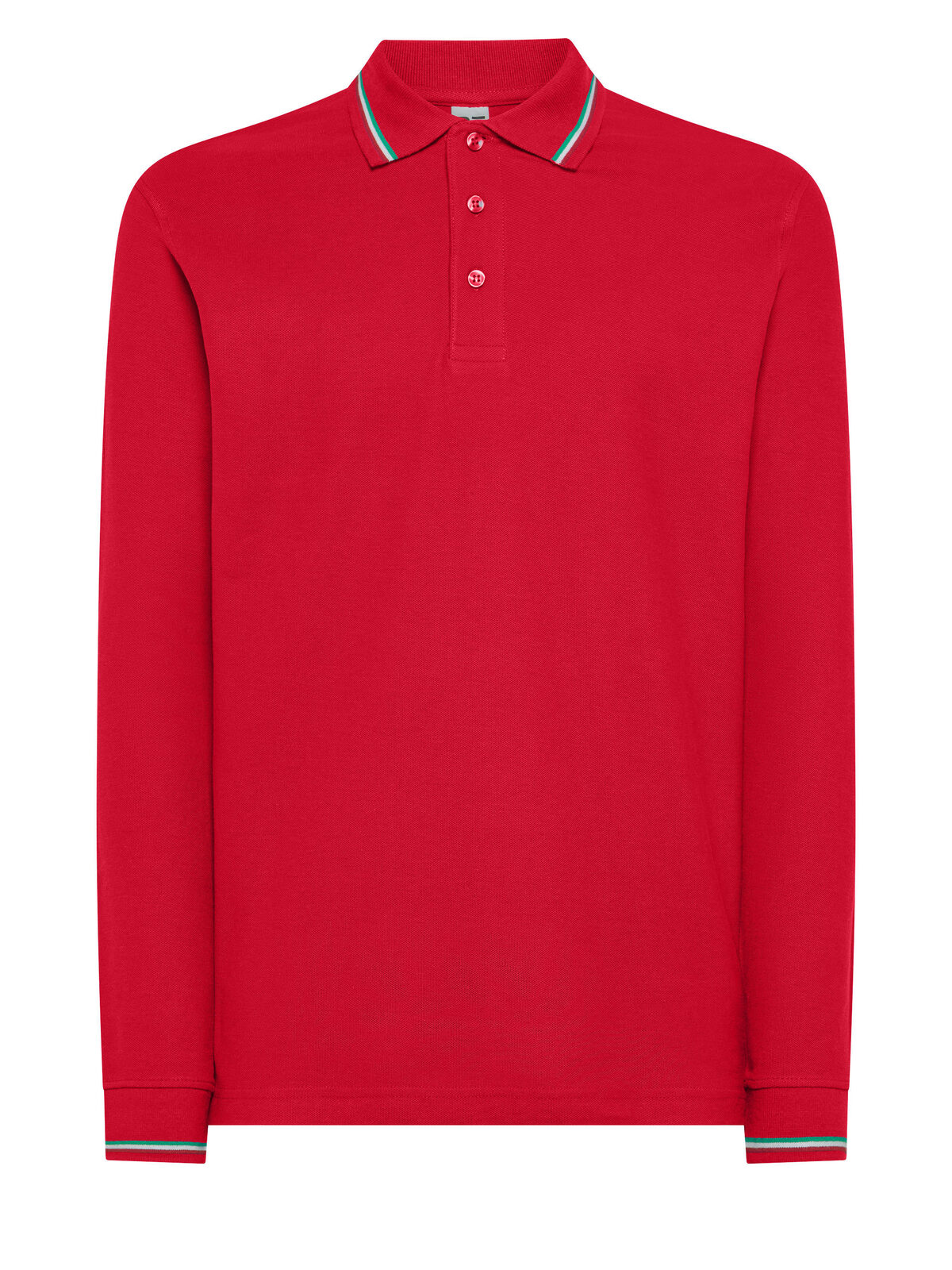 Italienisches Langarm-Polo - RD - RD-RED