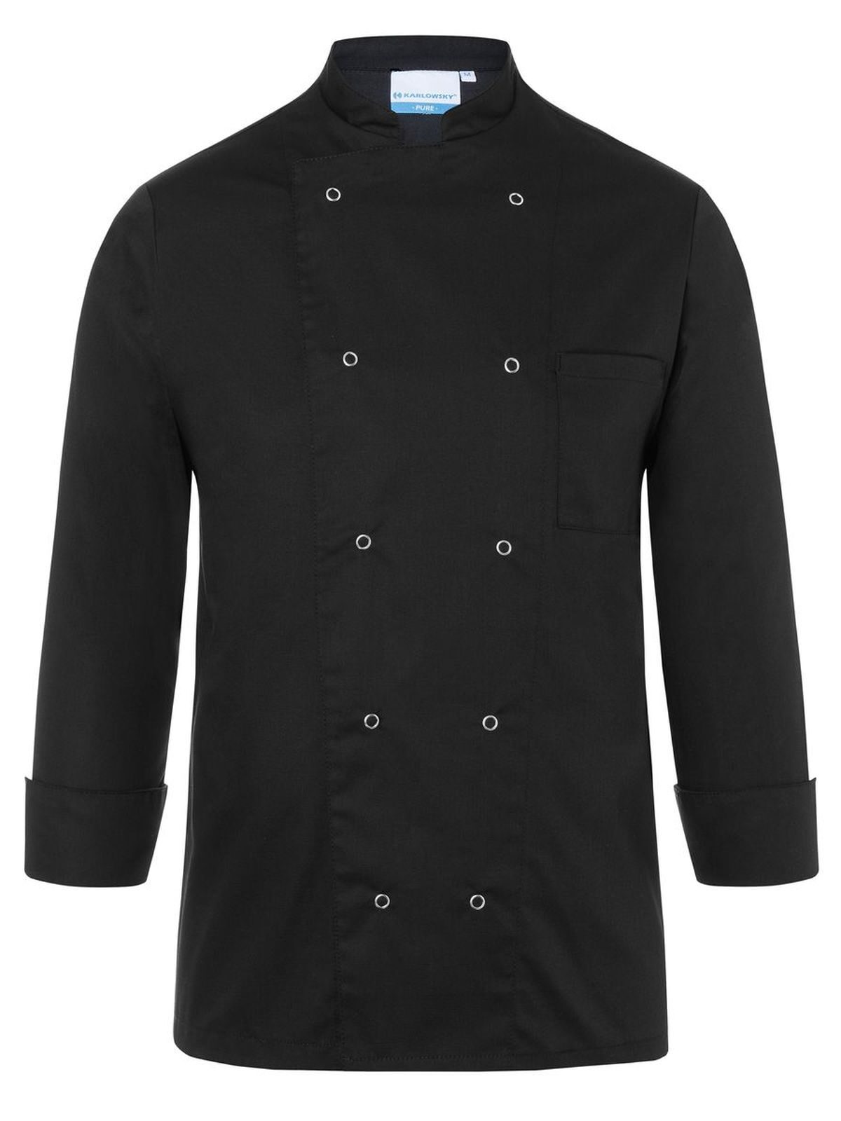 Einfache Kochjacke - 1 - Schwarz