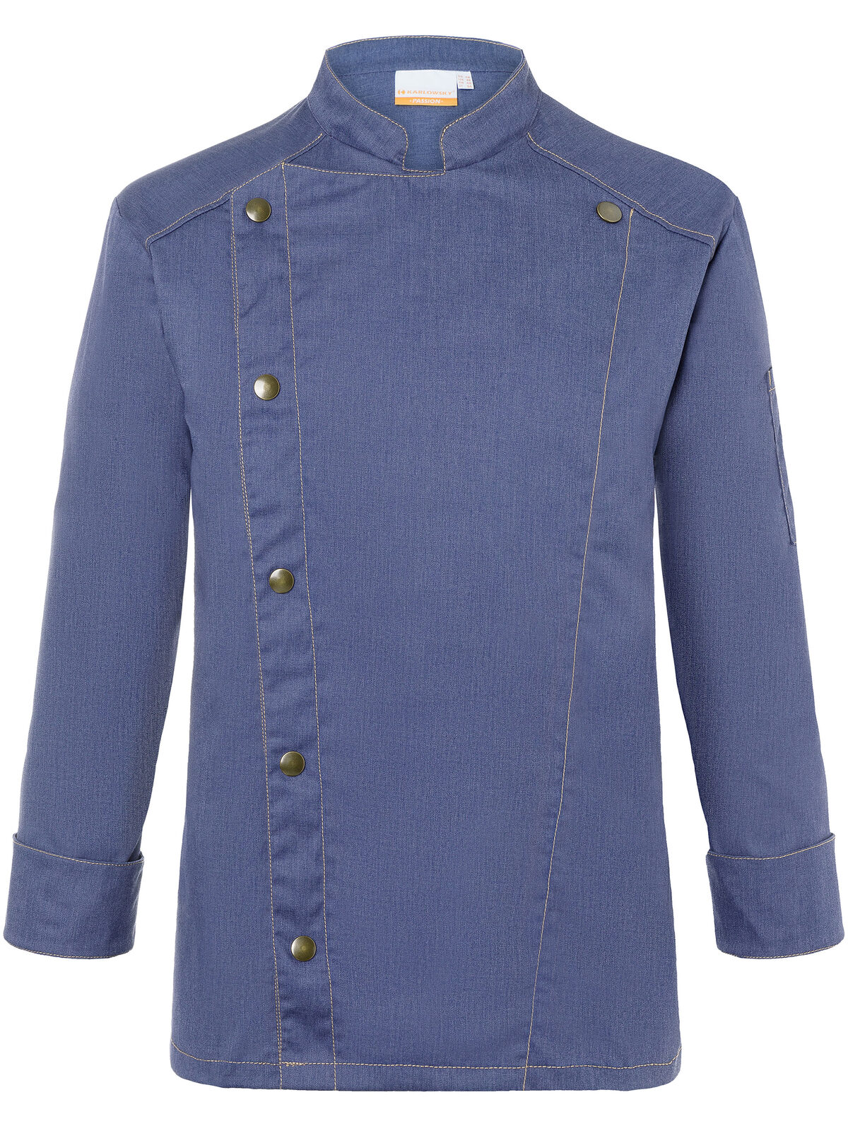 Kochjacke im Jeans-Stil - 15 - Vintage Blue (ca. Pantone 2108C)