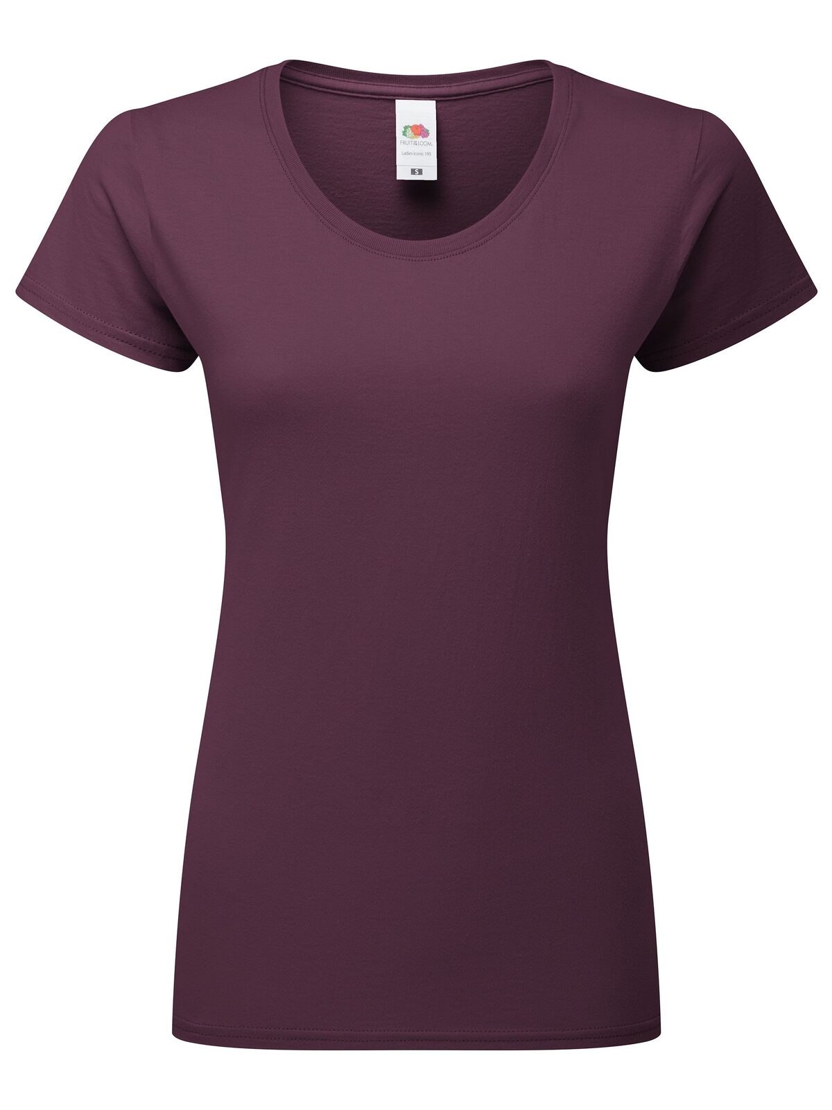 Damen Iconic 195 Ringspun T - DP - DP – Dunkle Pflaume
