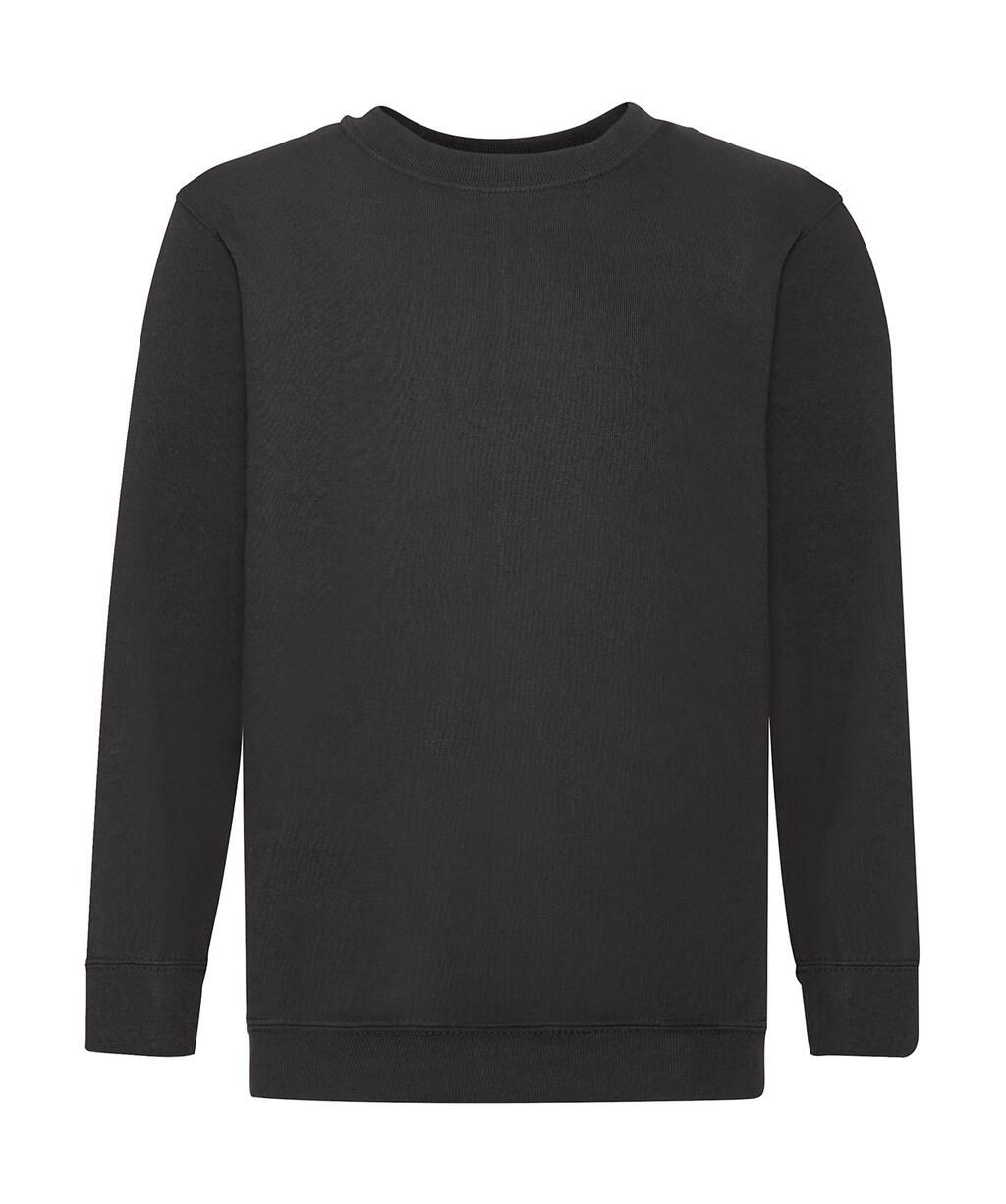Klassischer Kinder-Sweatshirt - 36 - Schwarz