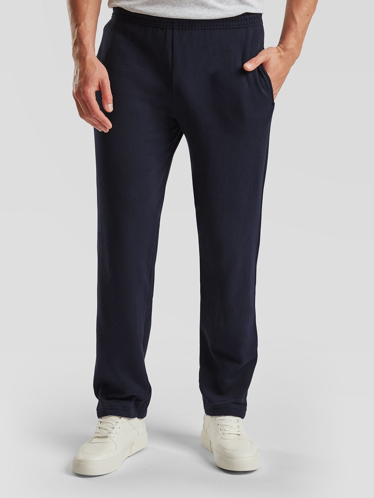 Klassische Jogginghose mit offenem Saum