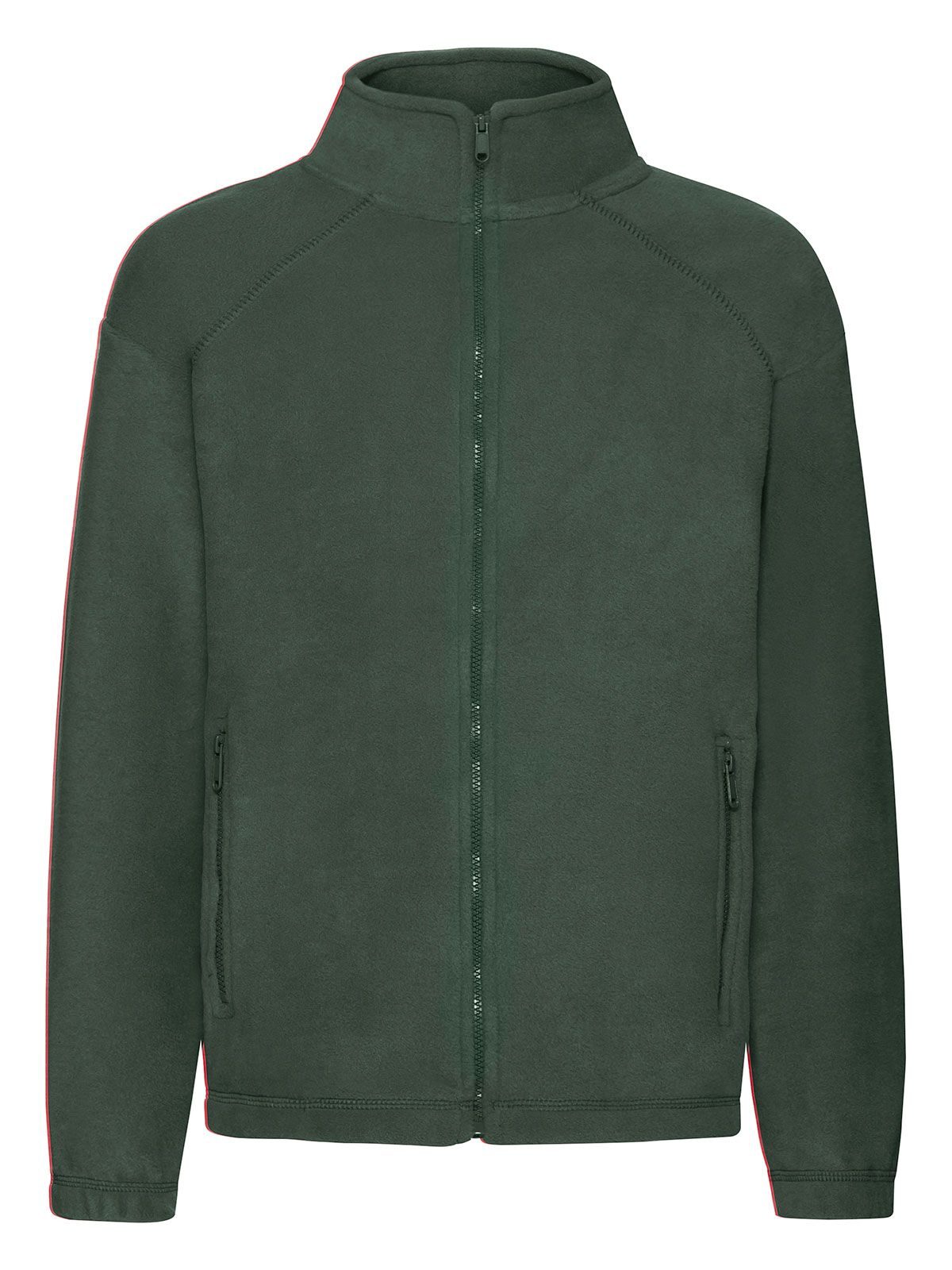Kinder-Fleecejacke mit durchgehendem Reißverschluss - 38 - Flaschengrün