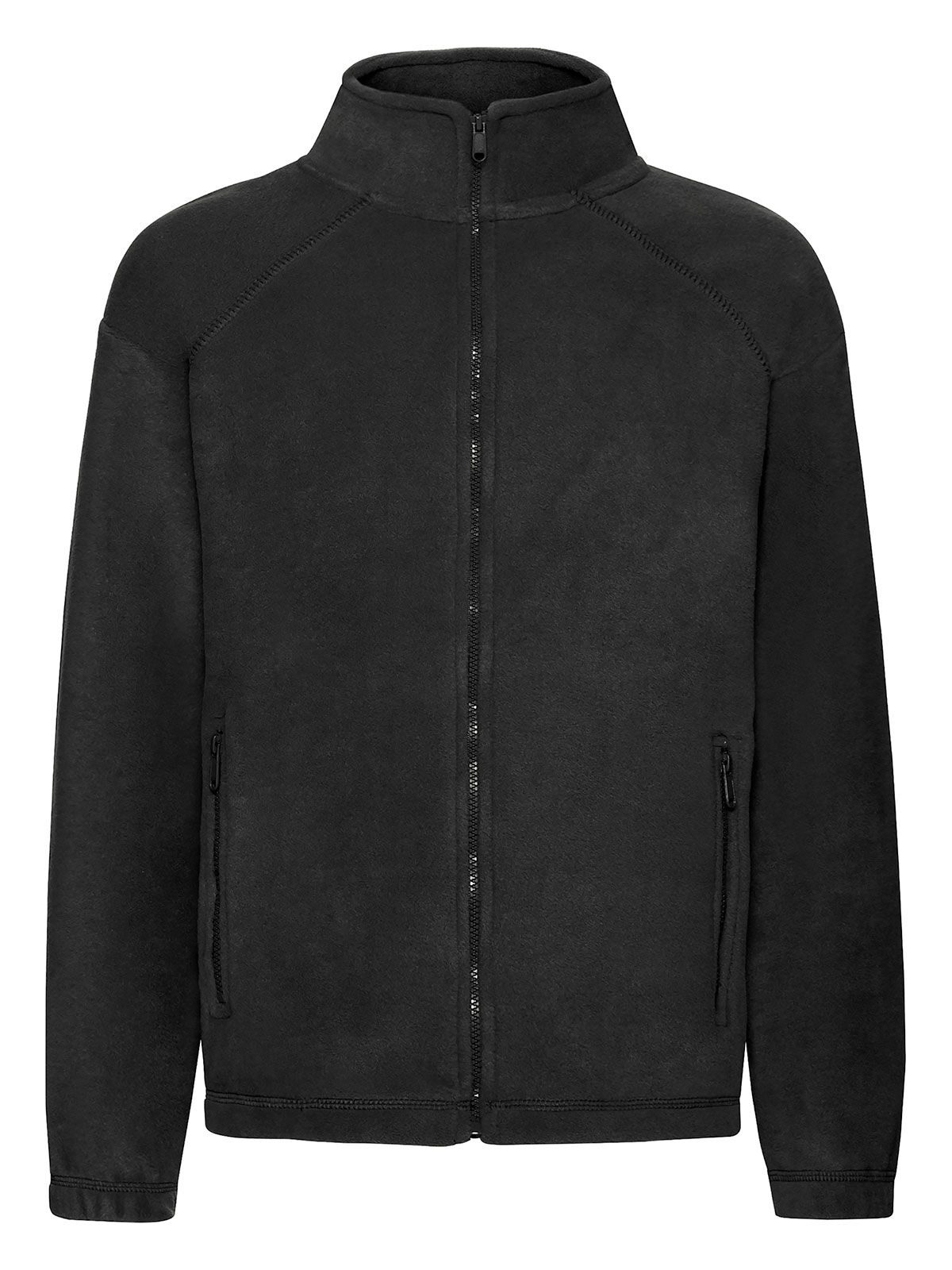 Kinder-Fleecejacke mit durchgehendem Reißverschluss - 36 - Schwarz