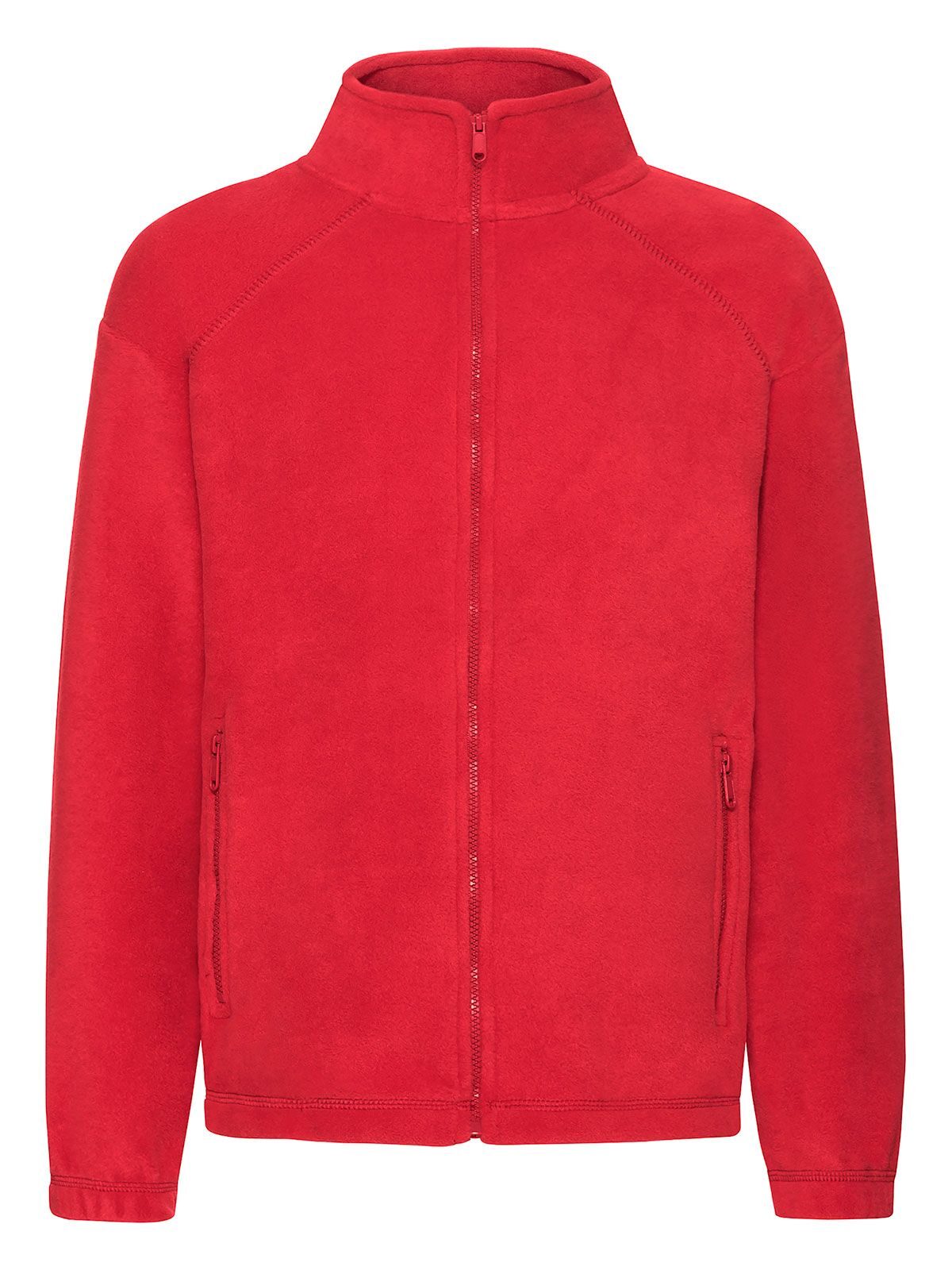 Kinder-Fleecejacke mit durchgehendem Reißverschluss - 40 - Rot