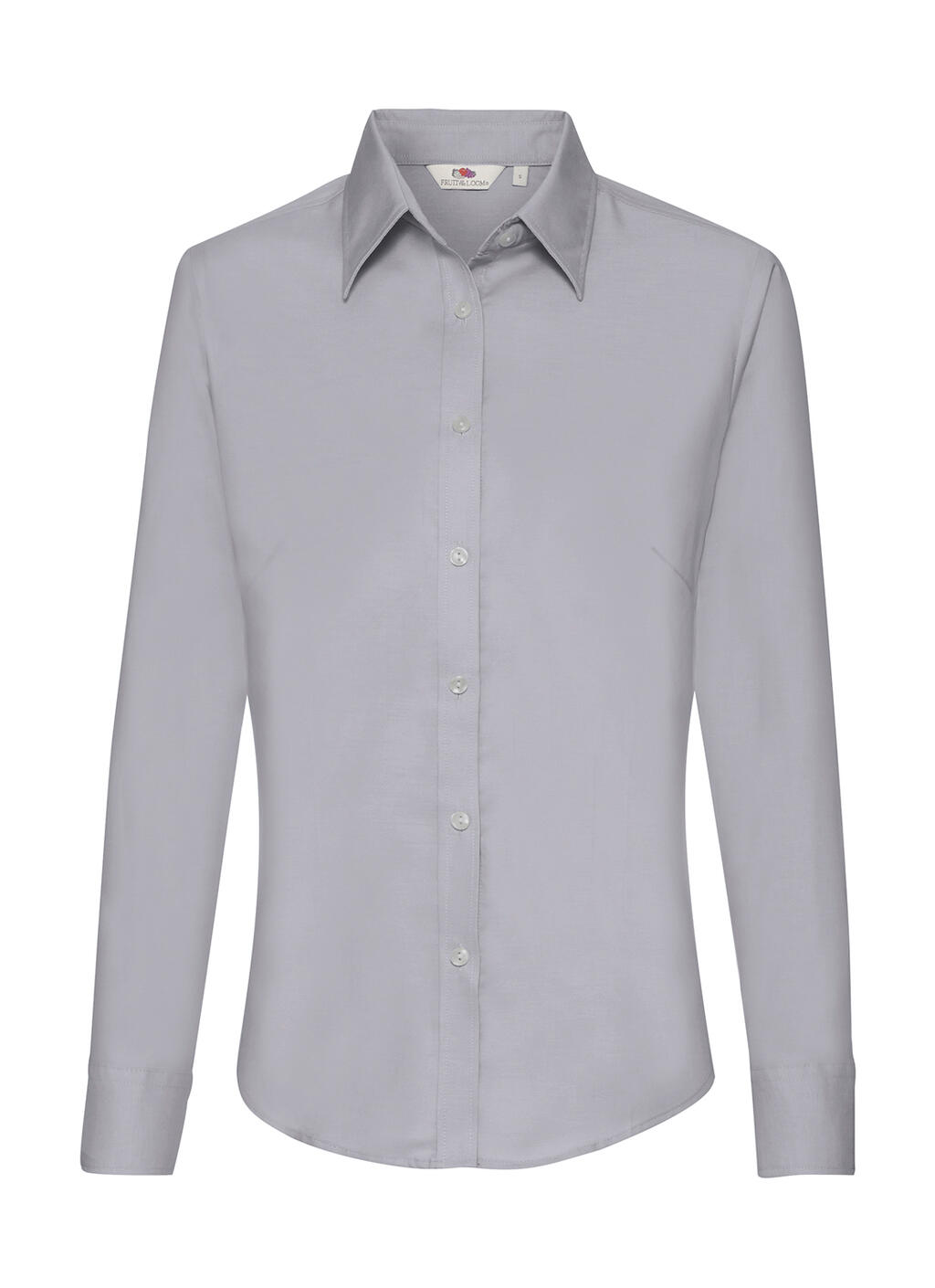 Damen-Oxford-Langarmhemd - 114 - Oxford Grey