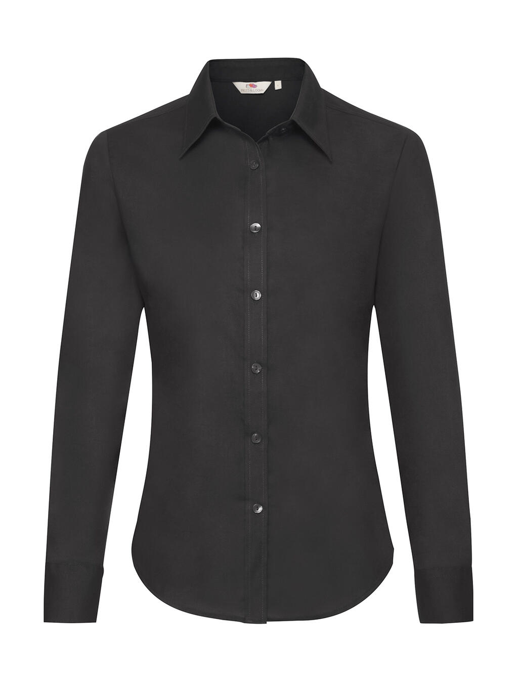 Damen-Oxford-Langarmhemd - 36 - Schwarz